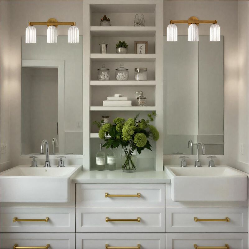 Lotus 23 Inch 3 Light Bath Vanity Light by Crystorama