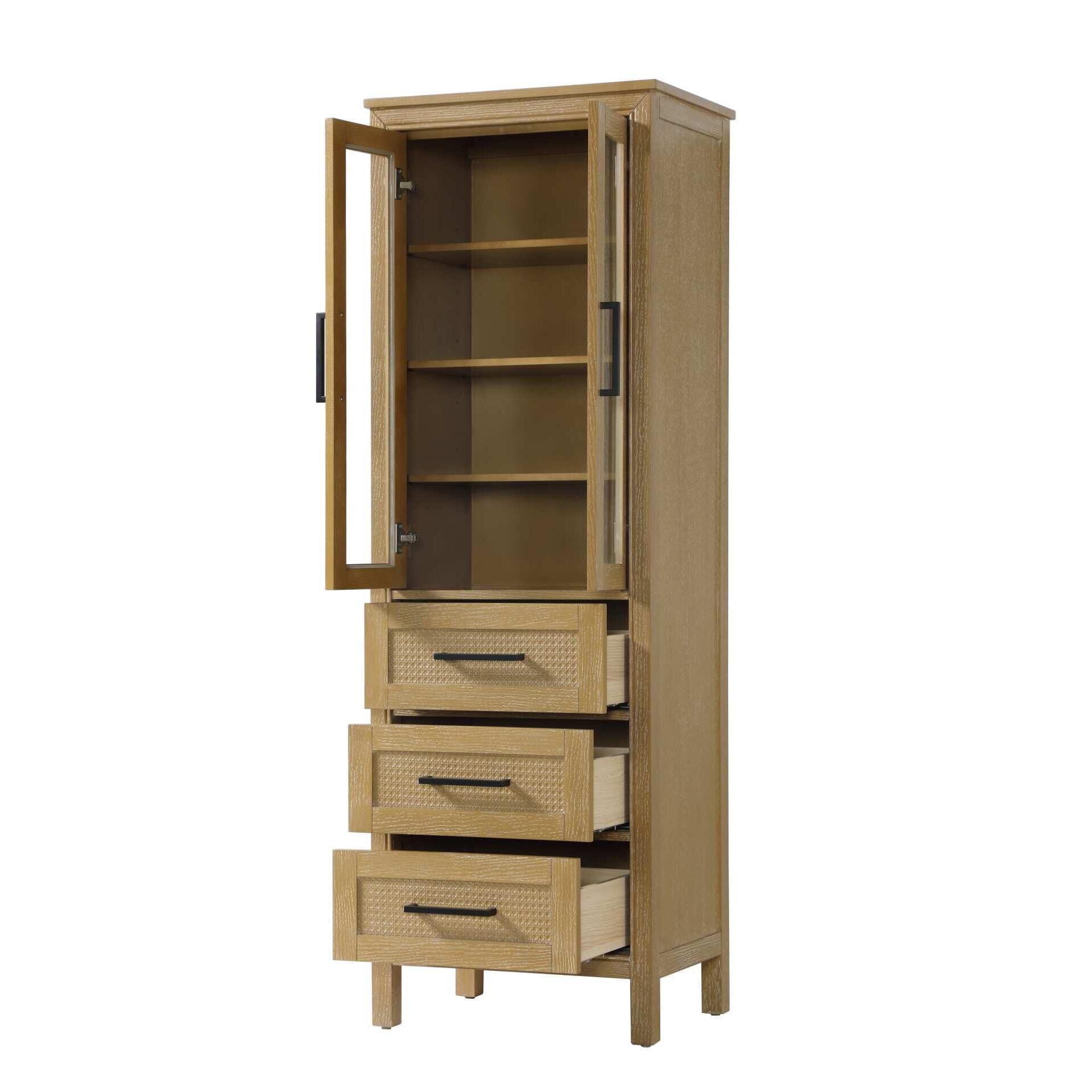 Shown in Linen Oak finish