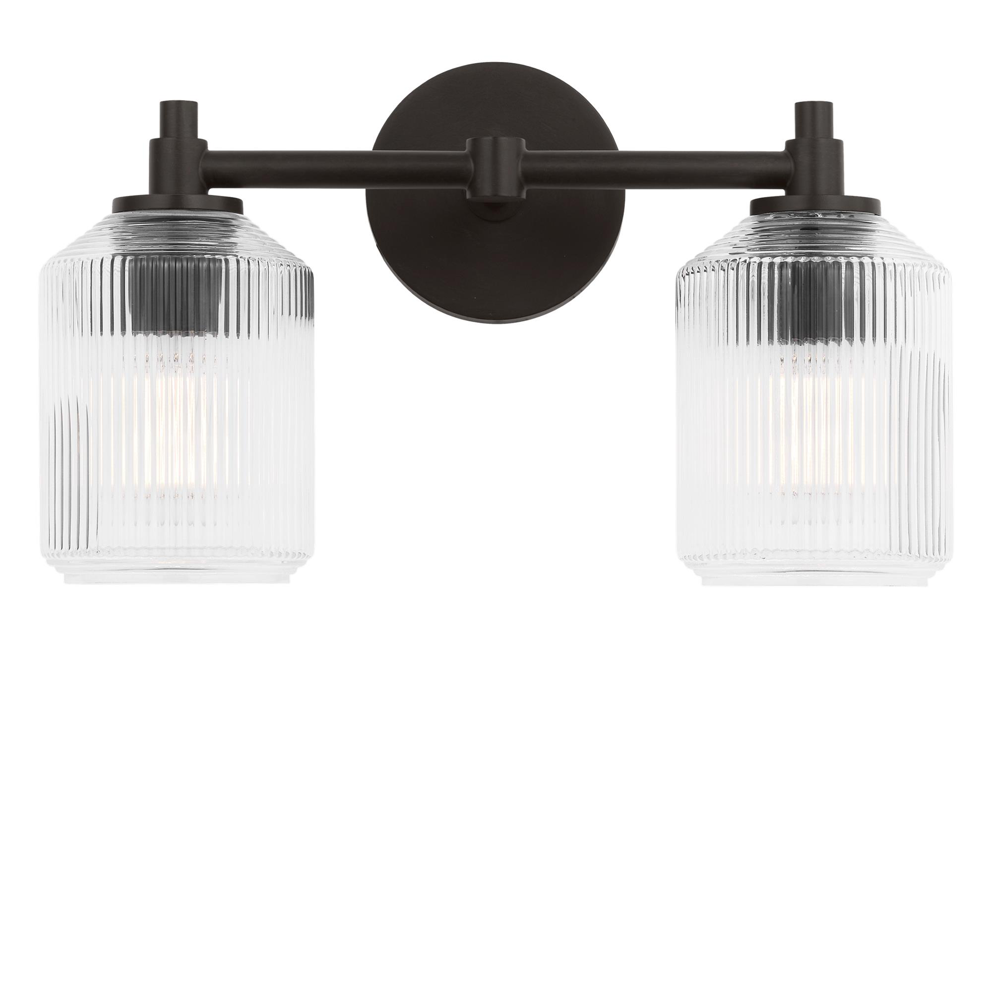 Chapman & Myers Barstow 15 Inch 2 Light Bath Vanity Light,