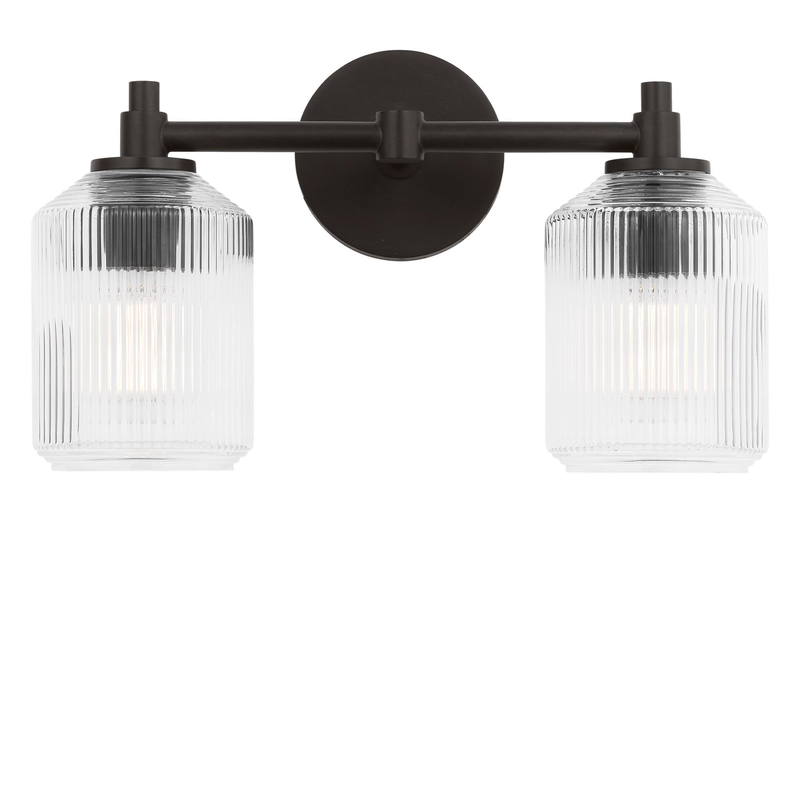 Chapman & Myers Barstow 15 Inch 2 Light Bath Vanity Light by Visual Comfort Studio
