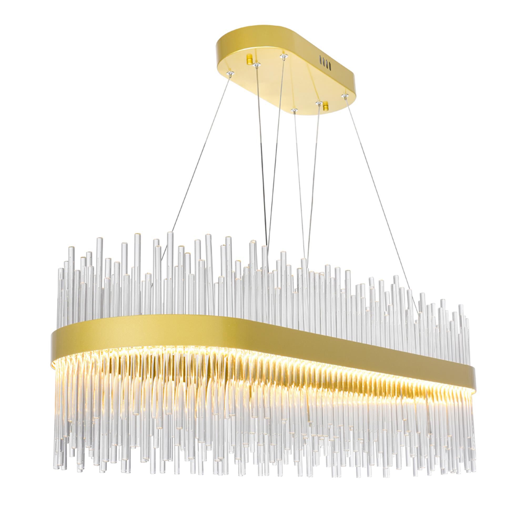 CWI Lighting Genevieve 39 Inch LED Linear Suspension Light