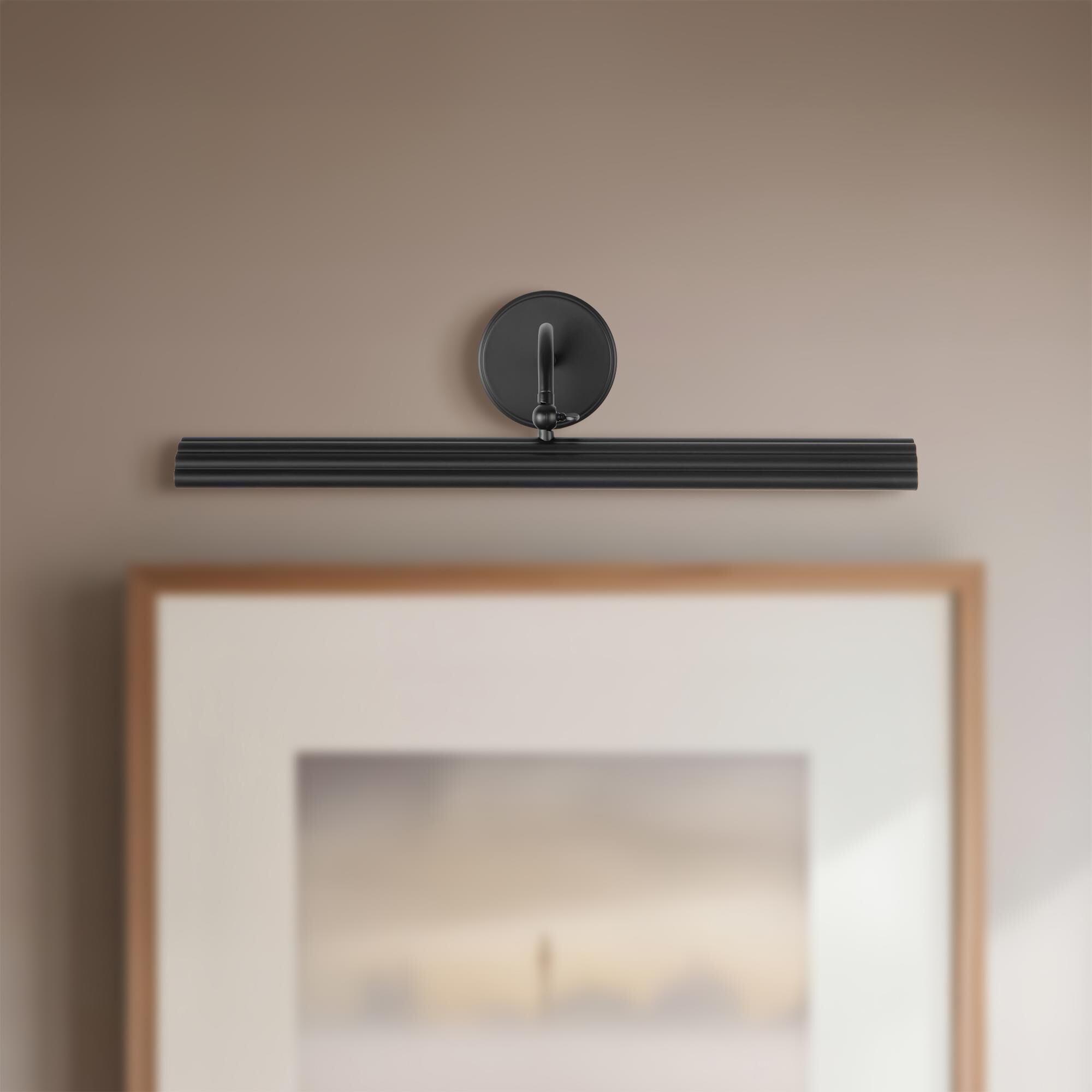 Shown in Matte Black finish and Frosted Acrylic Diffuser glass and Aluminum shade
