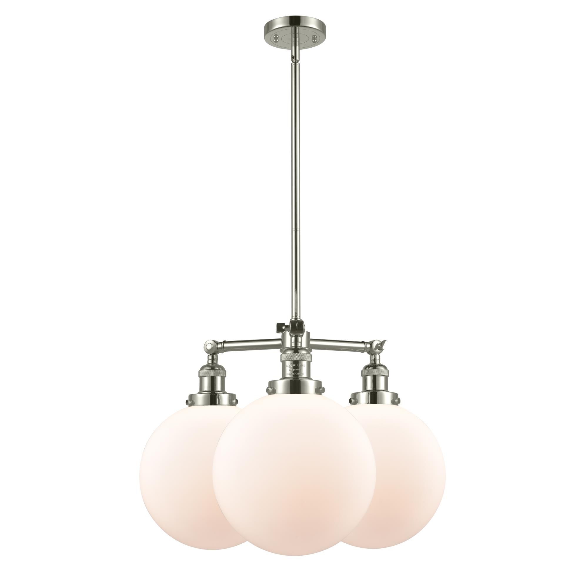 Bruno Marashlian Extra Large Beacon 24 Inch 3 Light Chandelier by Innovations Lighting