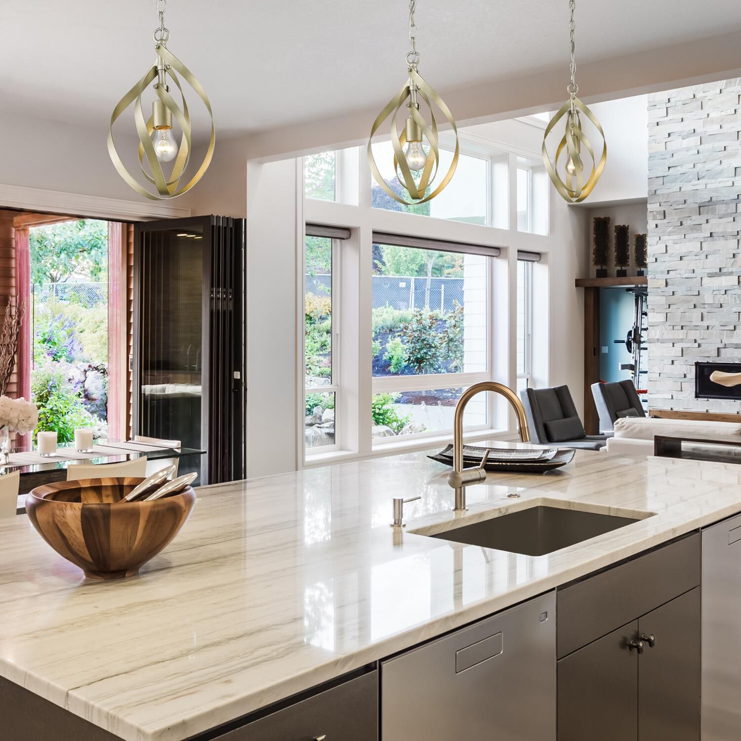 Shown in White Gold finish