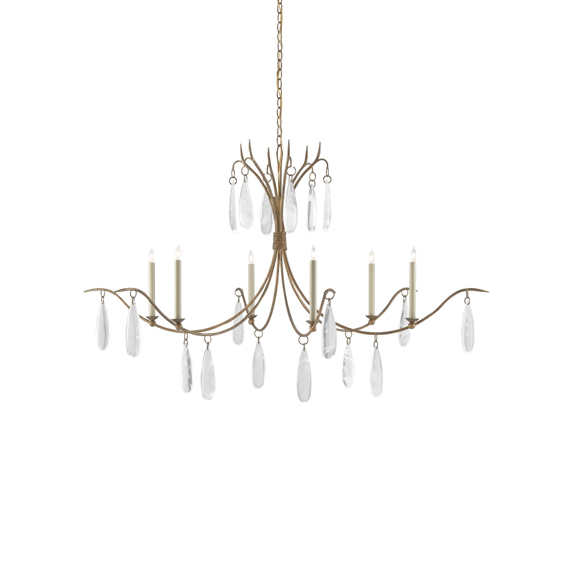 Marshallia 6 Light Chandelier by Currey and Company