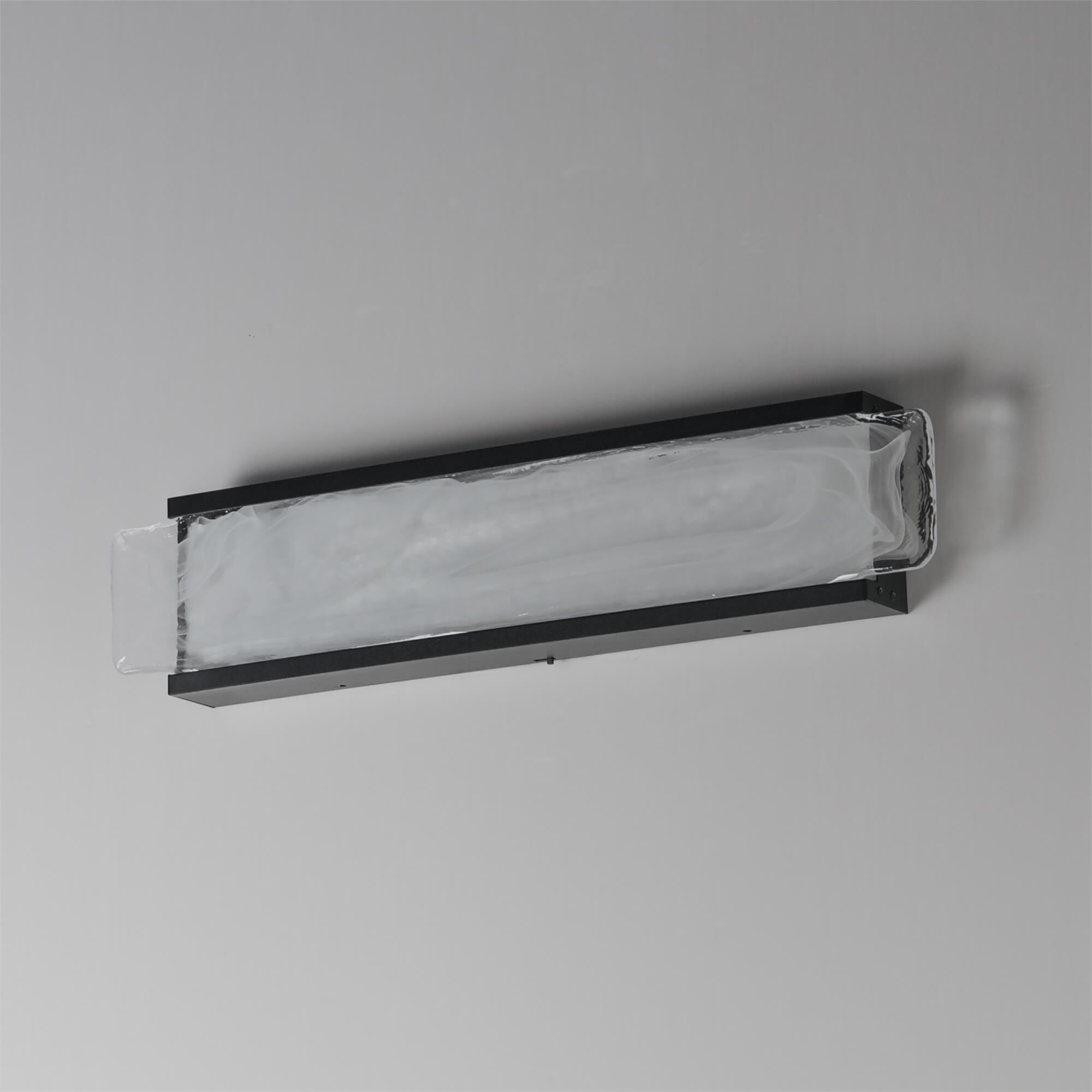 Shown in Black finish and White Spiral glass