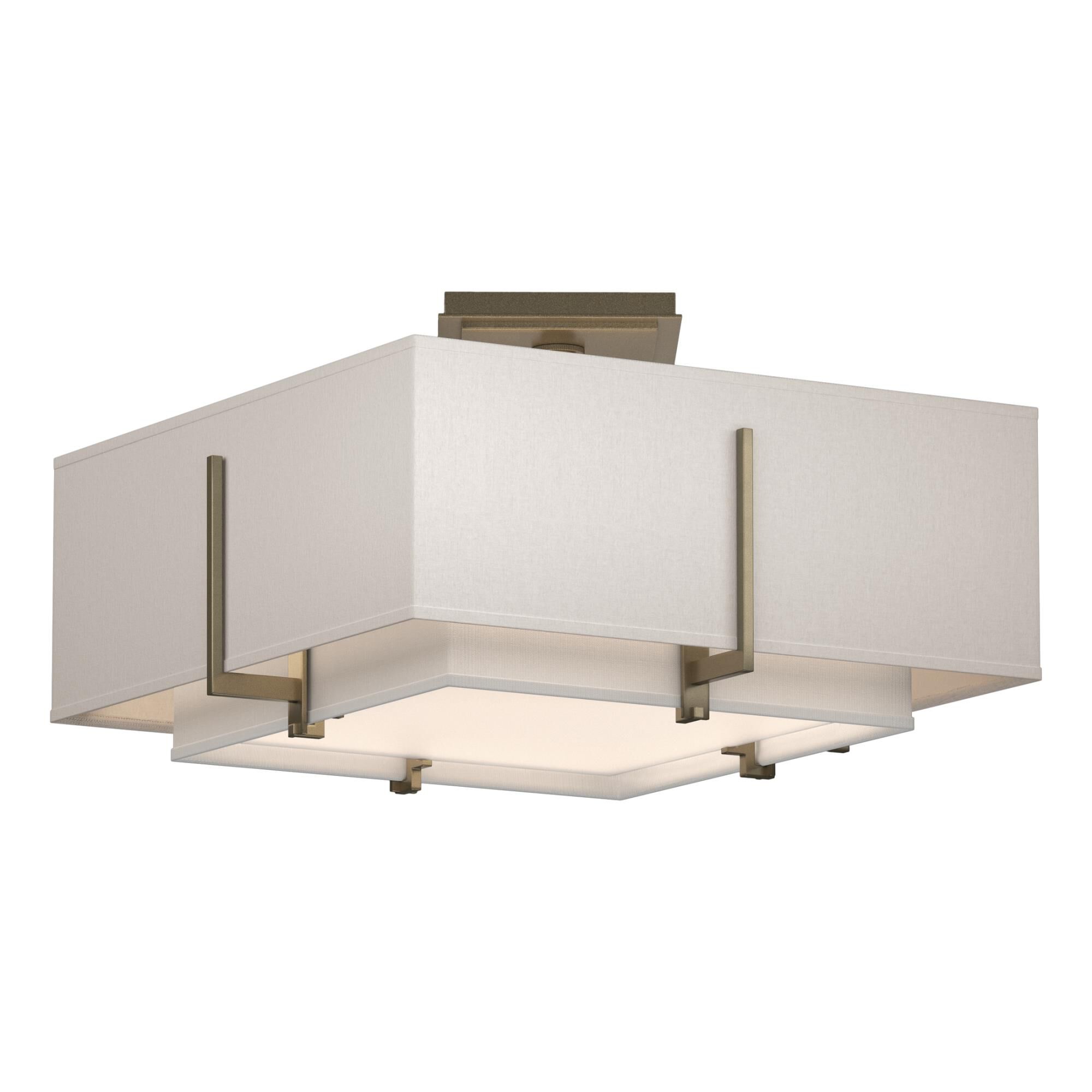 Exos 16 Inch 2 Light Semi Flush Mount by Hubbardton Forge
