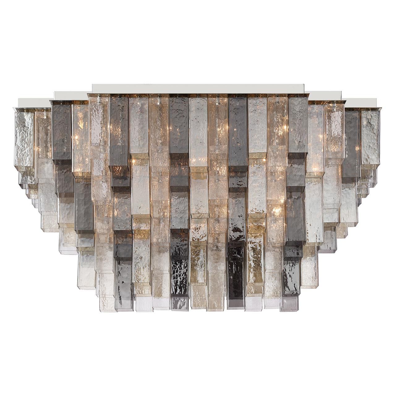 Shown in Chrome finish and Mixed glass