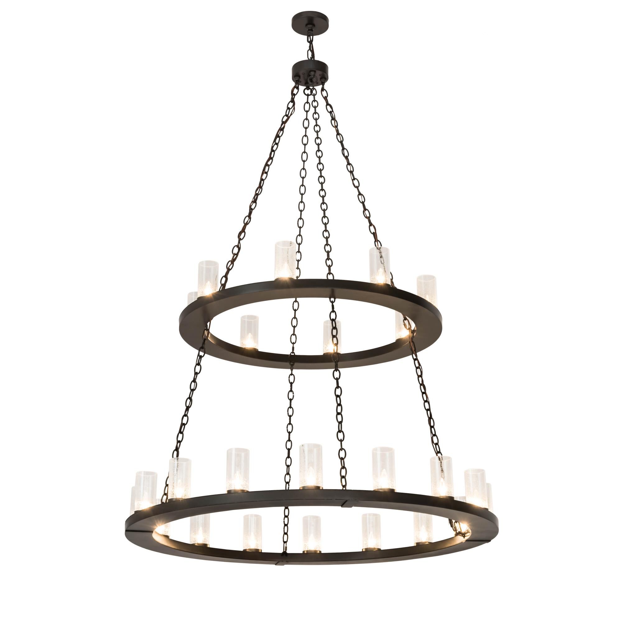 54 Inch 24 Light Semi Flush Mount by Meyda Lighting