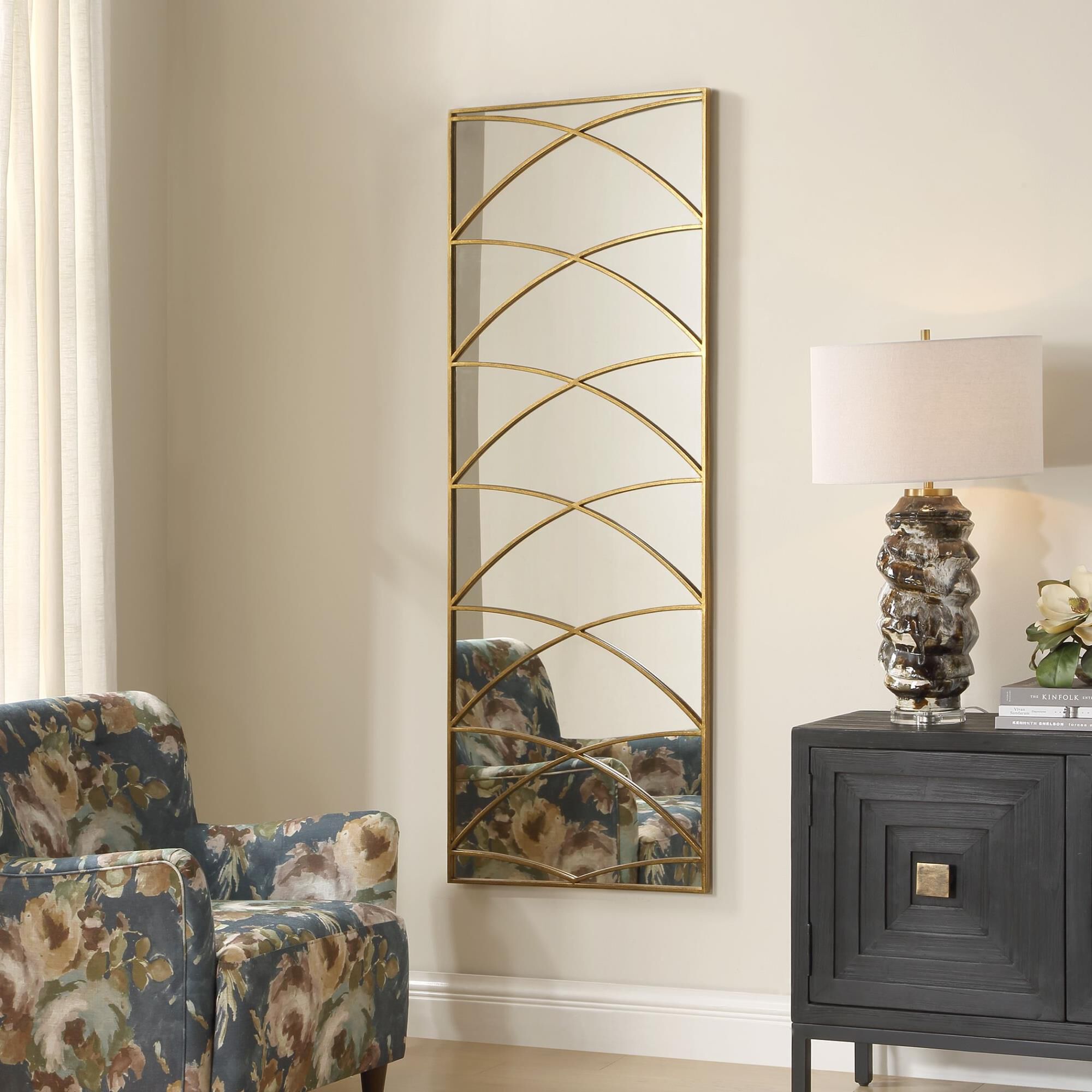 John Kowalski Crossed Up 70 Inch Decorative Mirror by Uttermost
