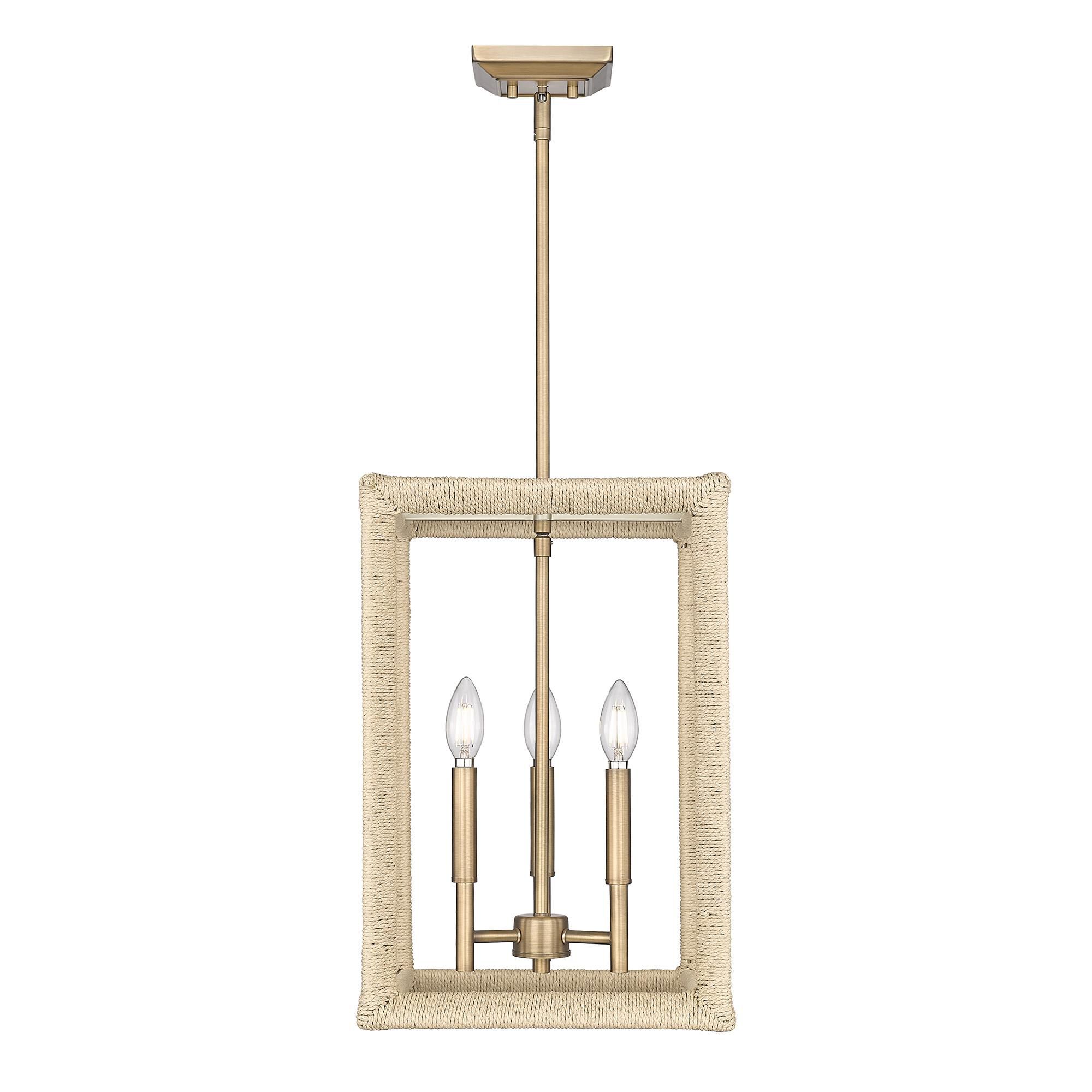 Shown in Modern Brass finish and Modern Brass shade