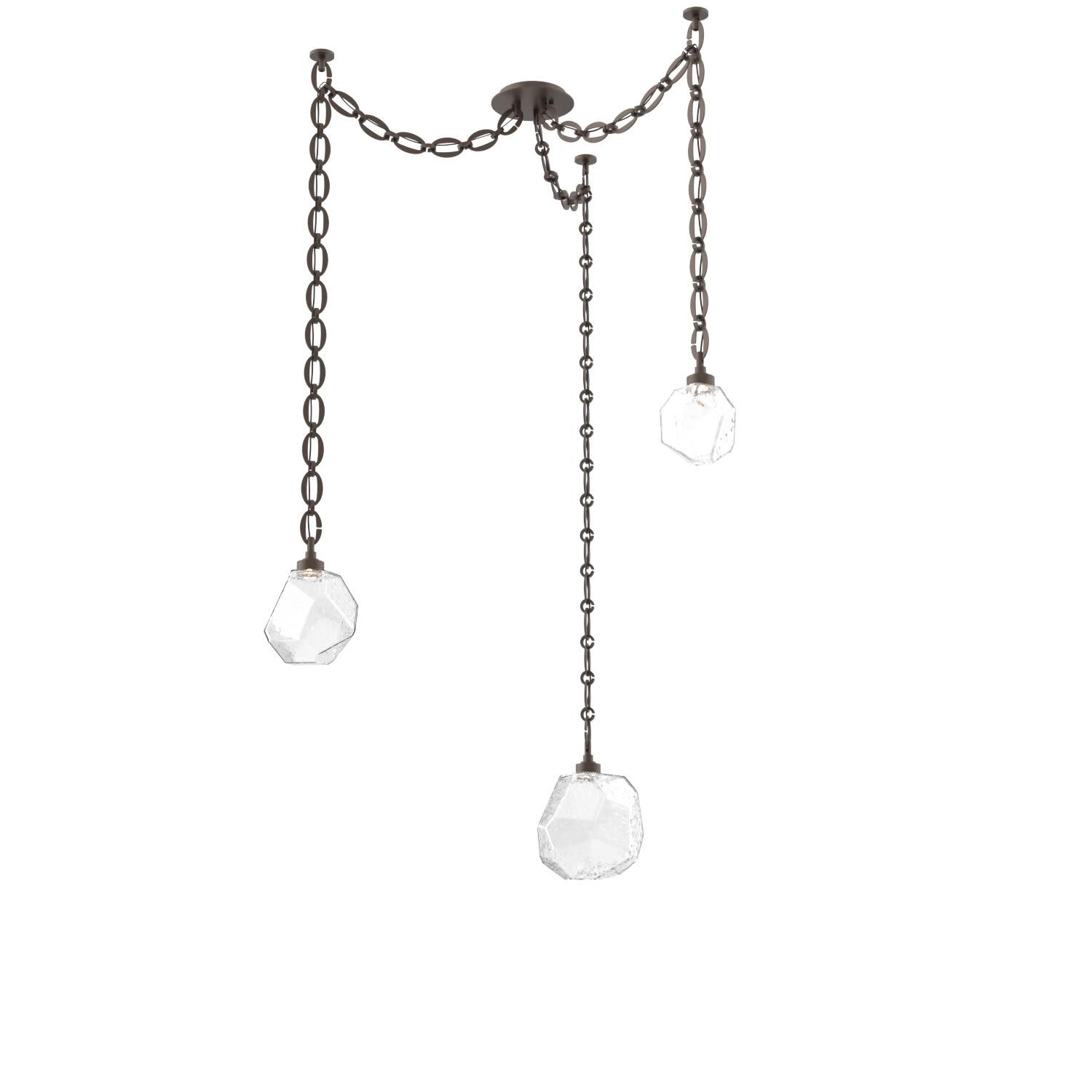 Levi Wilson Gem 17 Inch Multi Pendant Light by Hammerton Studio