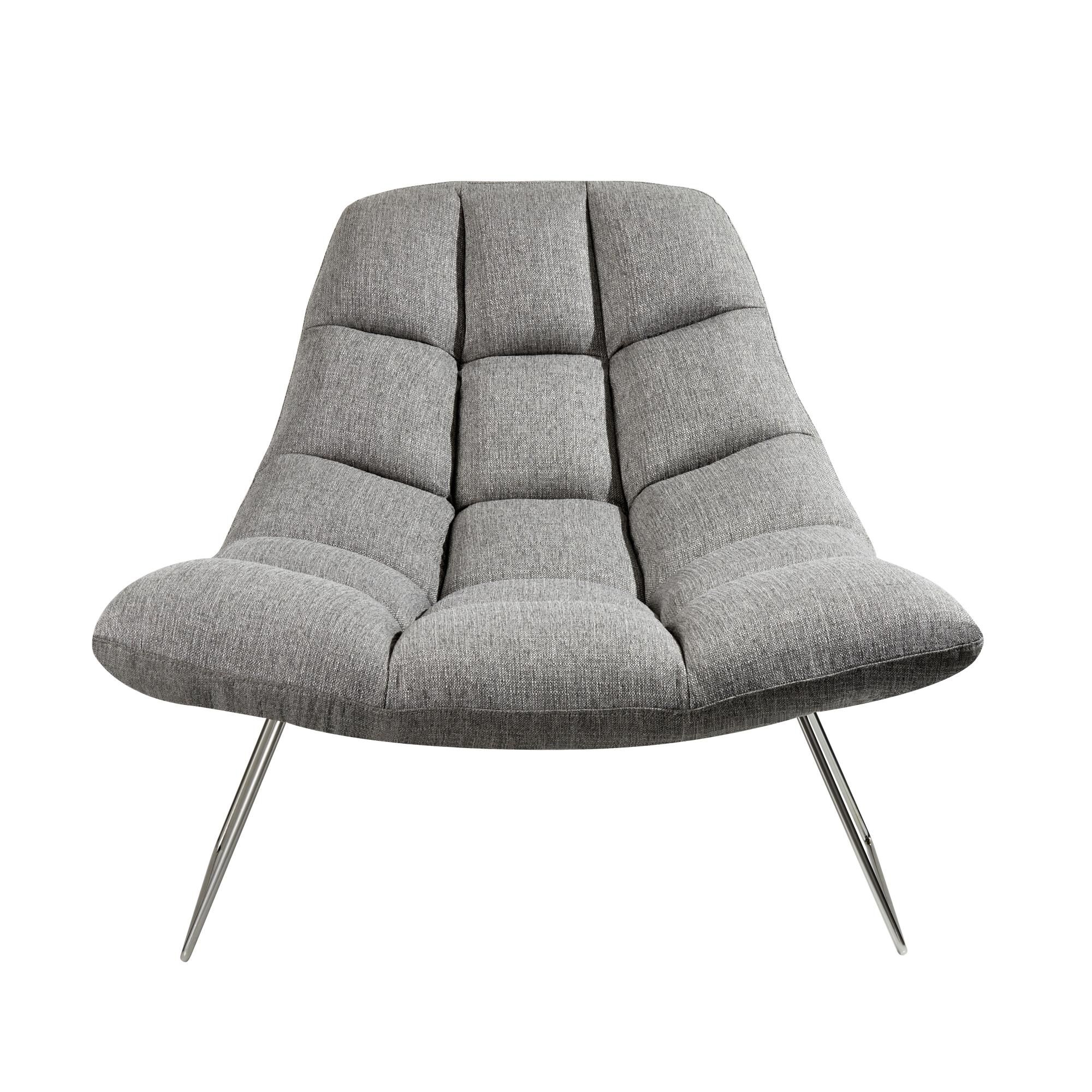 Shown in Light Grey Soft Textured Fabric finish