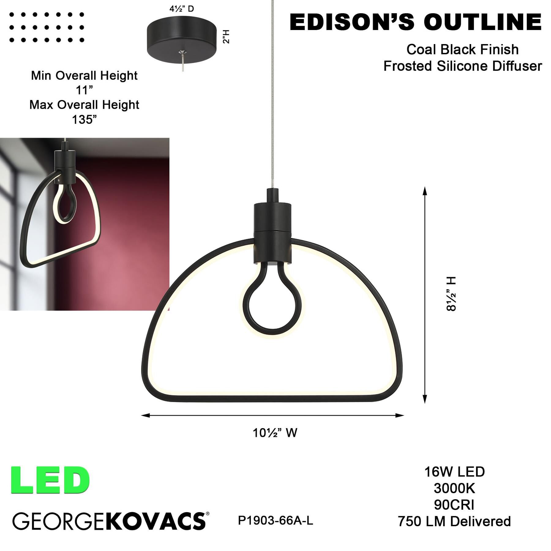 Shown in Coal finish