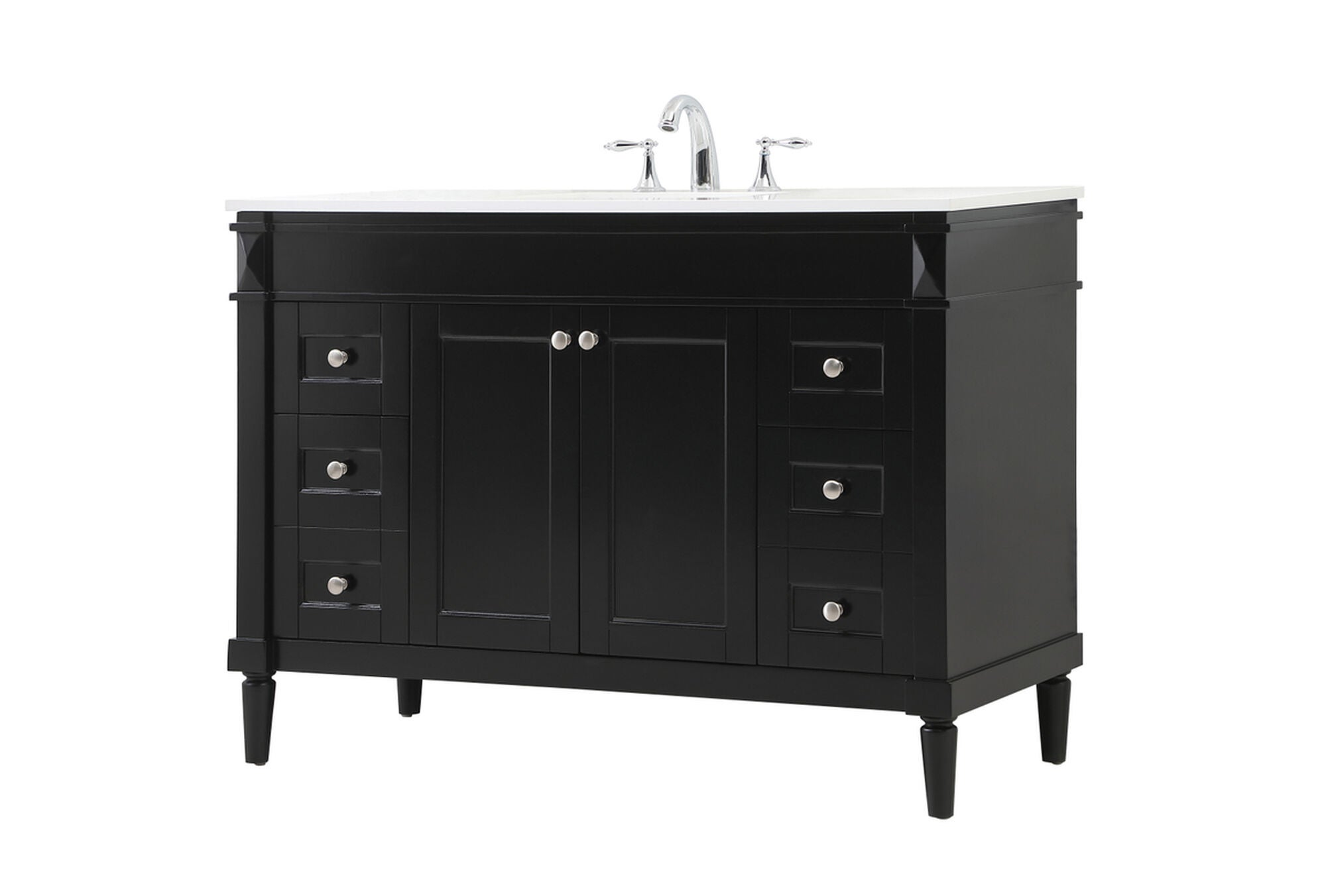 Shown in Black finish and No Backsplash accent