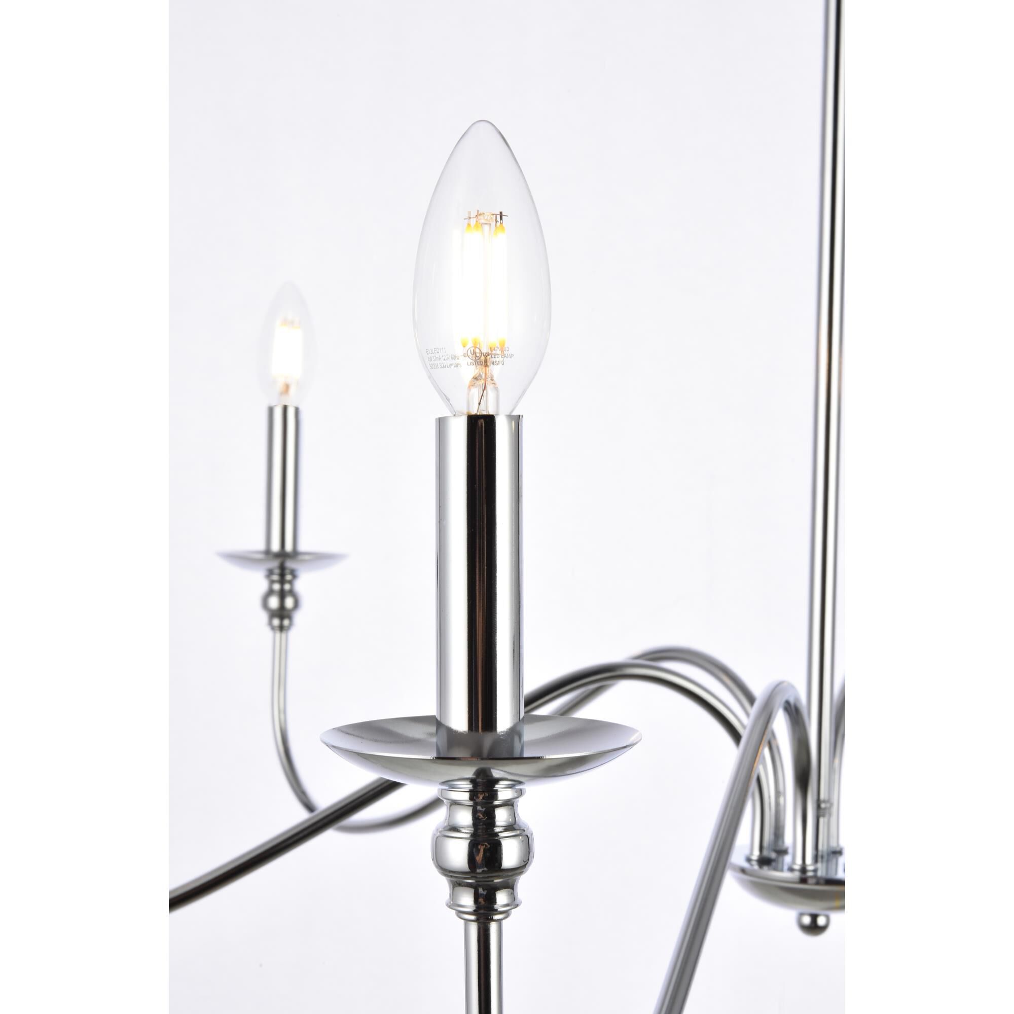 Rohan 36 Inch 6 Light Chandelier by Elegant Lighting