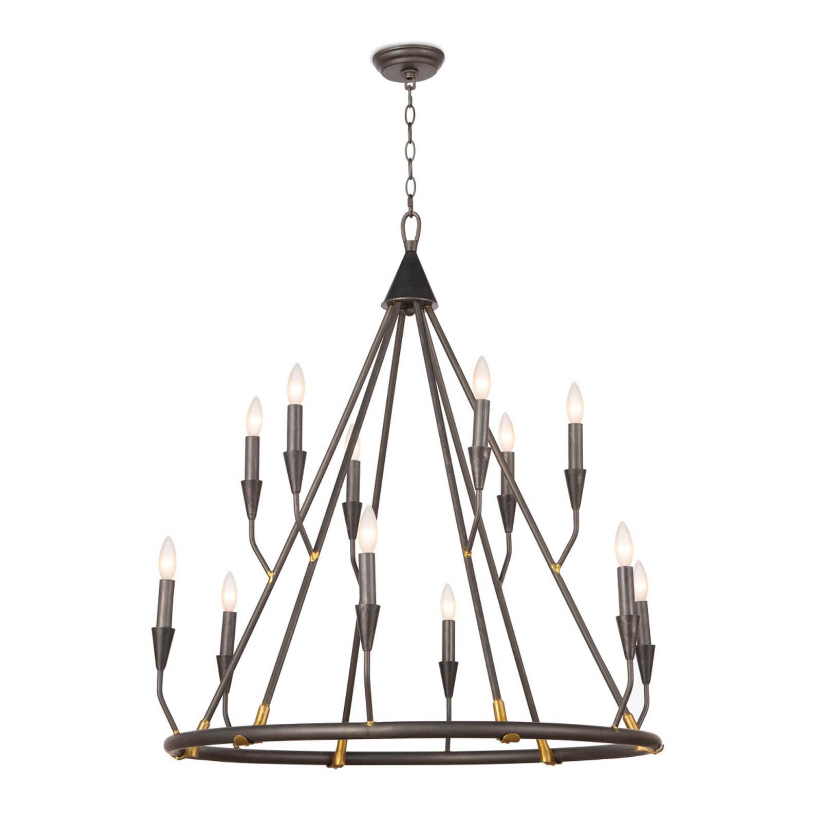 Sierra 35 Inch 12 Light Chandelier by Regina Andrew