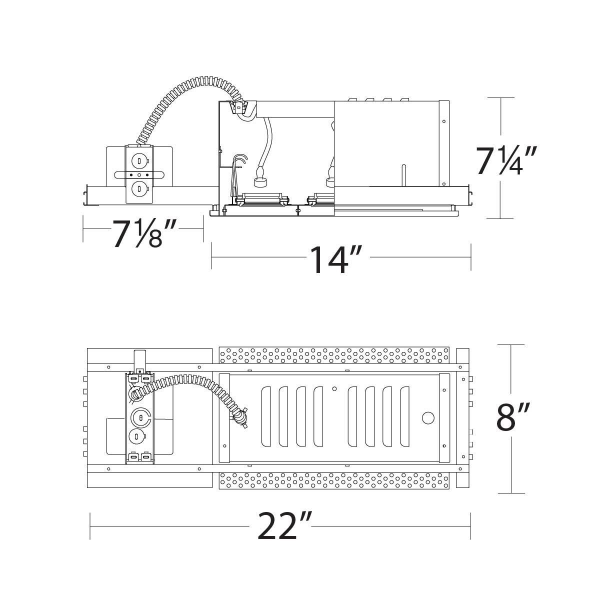 22 Inch Remodel Housing by WAC Lighting