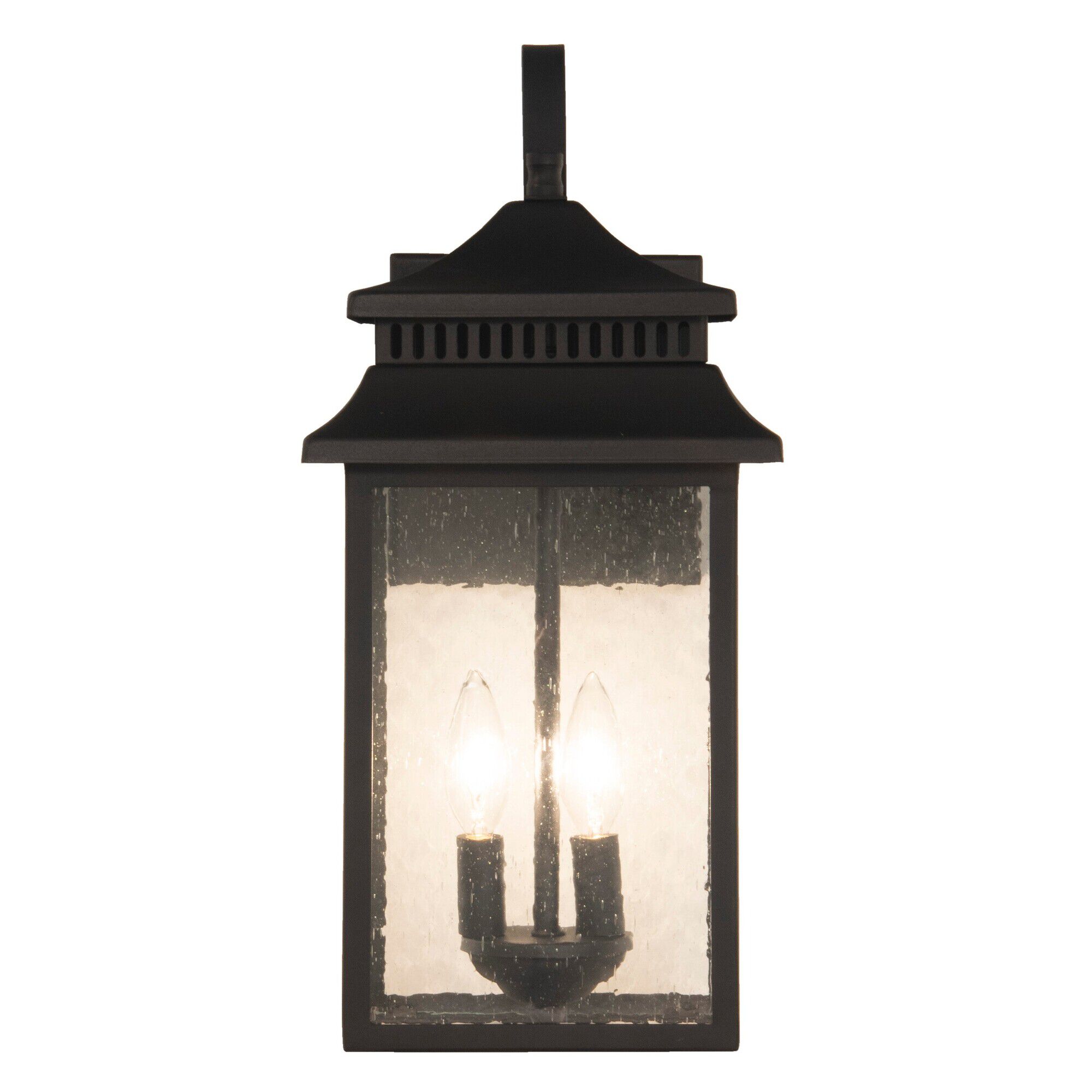Shown in Textured Matte Black finish and Square/Rectangle glass and Square/Rectangle shade