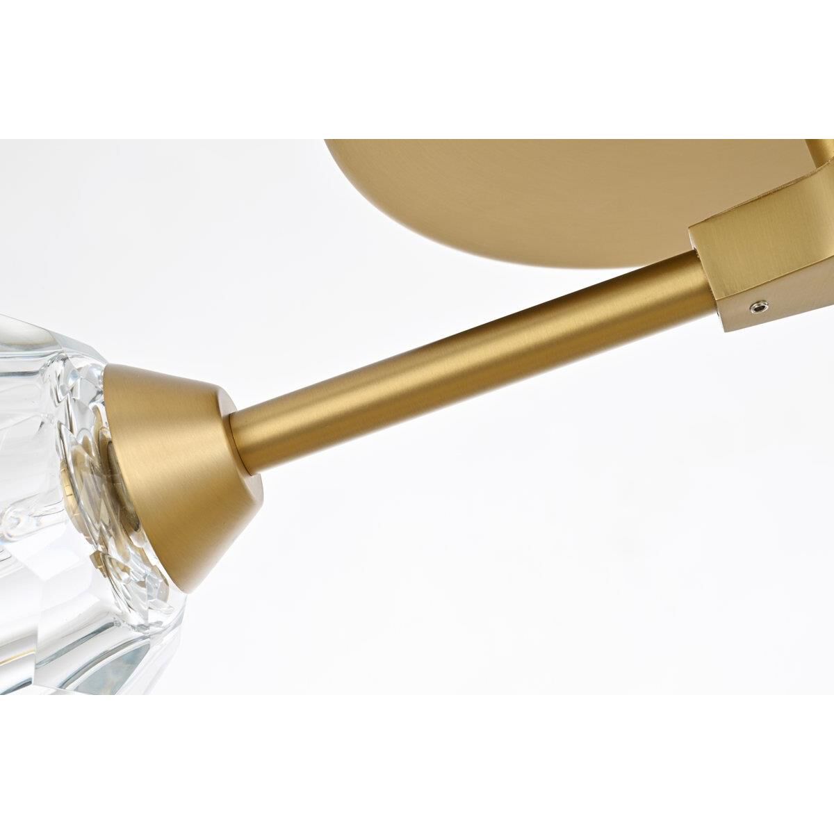 Shown in Gold  finish and RC Clear crystal and Clear glass