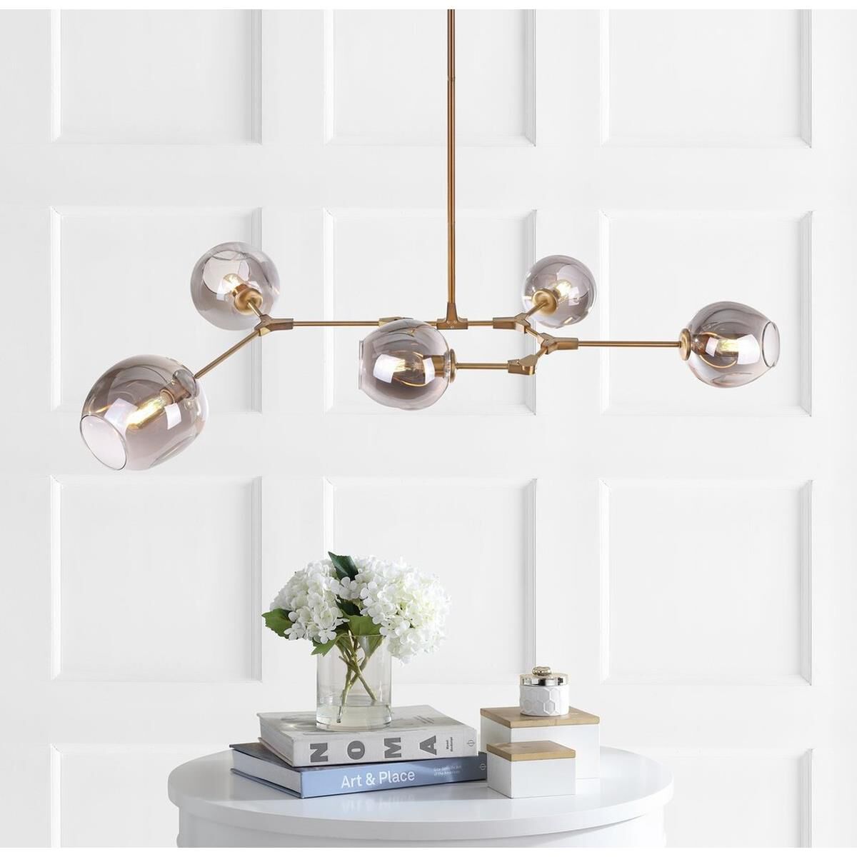 Corbett 53 Inch 5 Light LED Linear Suspension Light by Safavieh