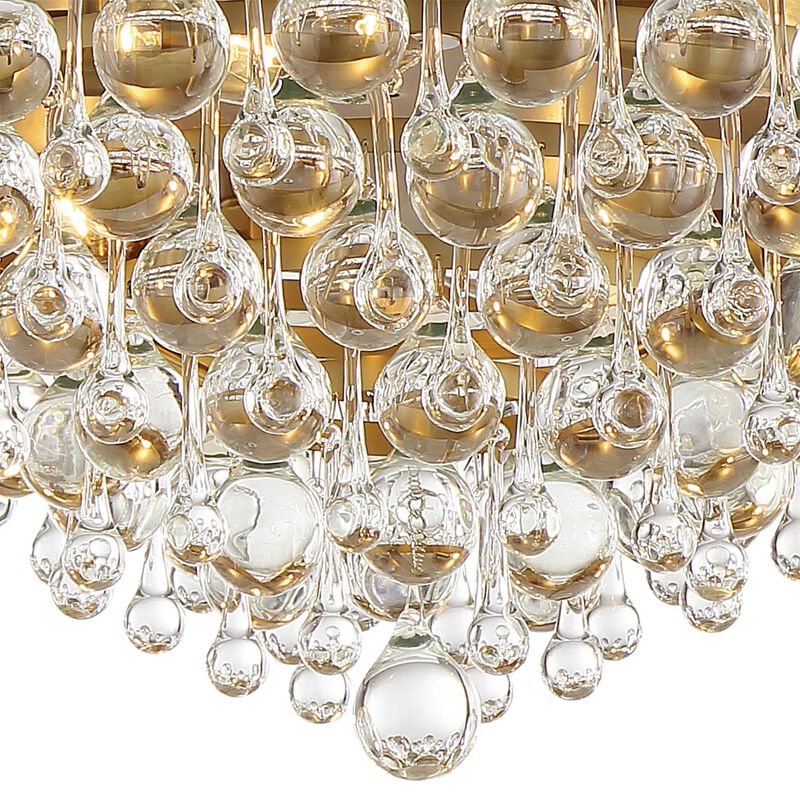 Calypso 20 Inch 6 Light Flush Mount by Crystorama