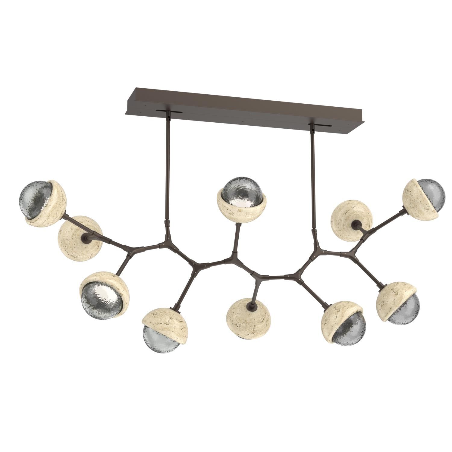 Levi Wilson Cabochon 56 Inch Linear Suspension Light by Hammerton Studio