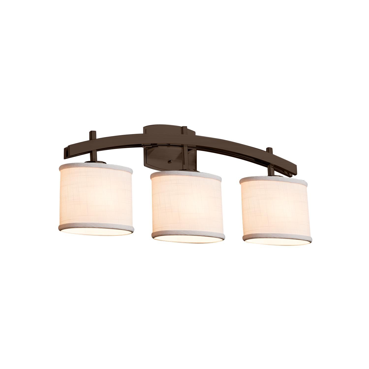 Textile 25 Inch 3 Light Bath Vanity Light by Justice Design Group
