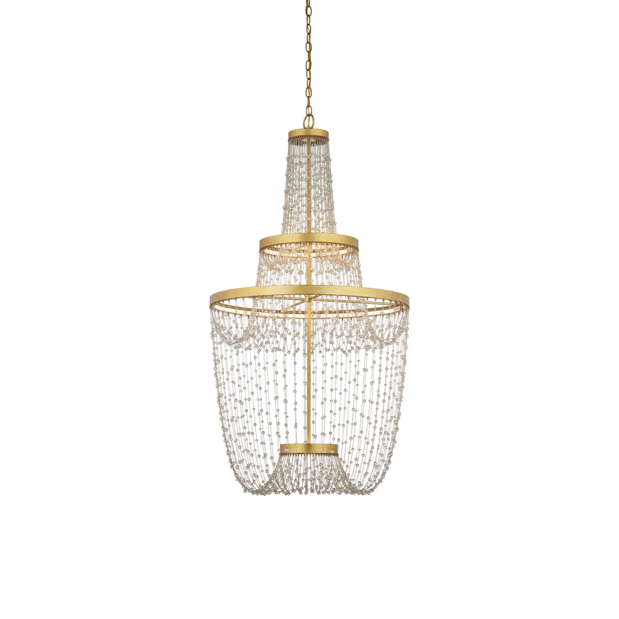 Mademoiselle 27 Inch Chandelier by Currey and Company