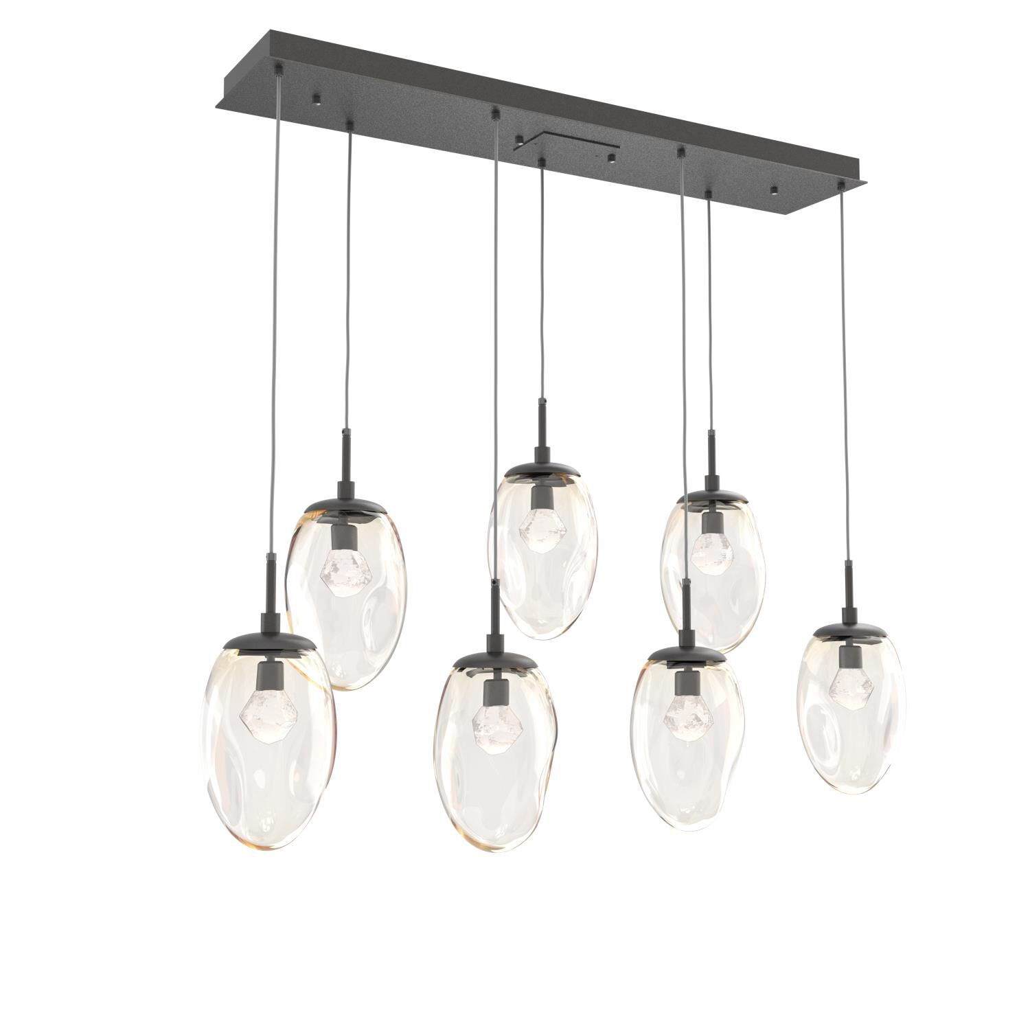 Levi Wilson Nebula 50 Inch 7 Light LED Linear Suspension Light by Hammerton Studio