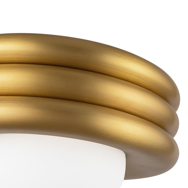 Harvey 12 Inch Semi Flush Mount by Alora Mood