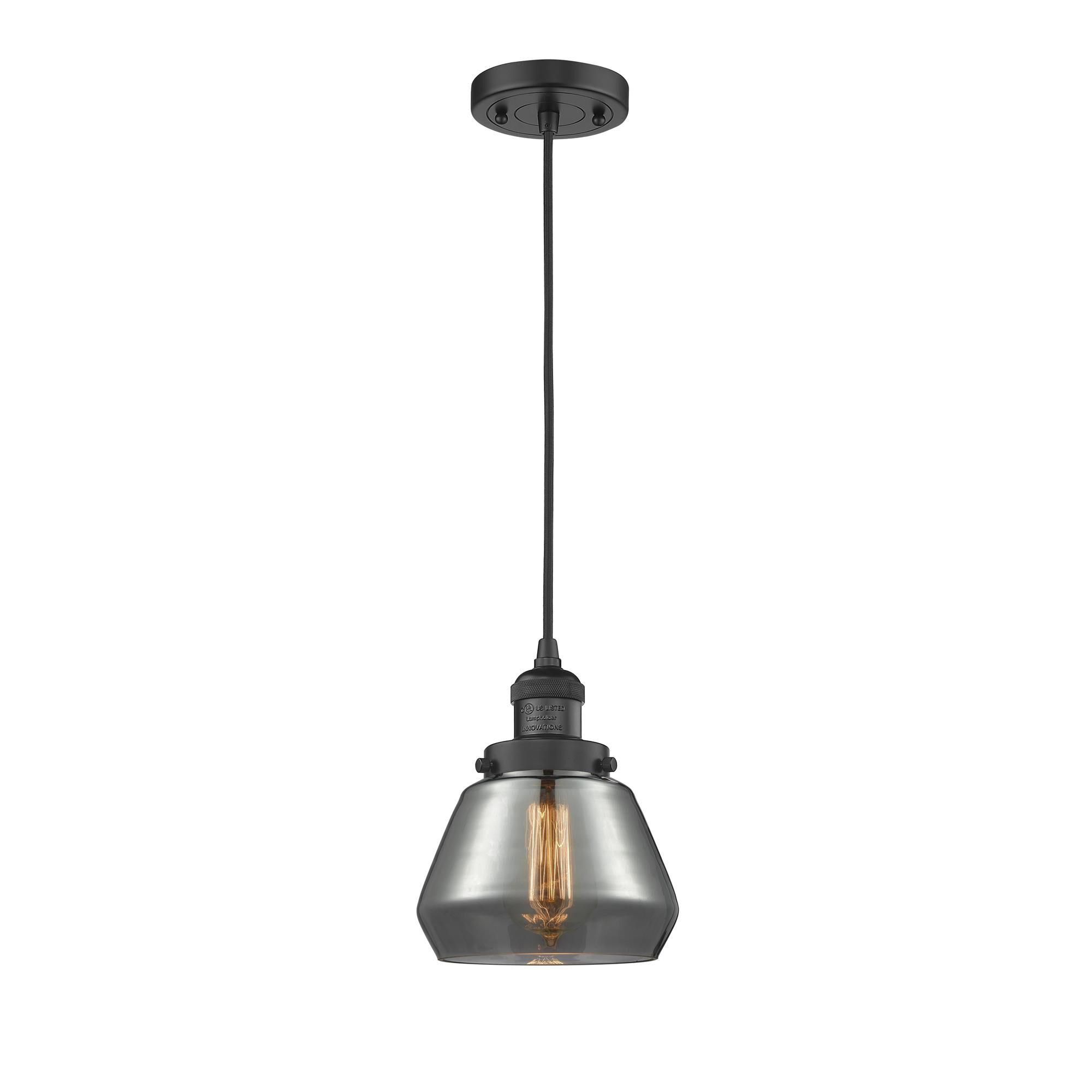 Shown in Matte Black finish and Smoked glass