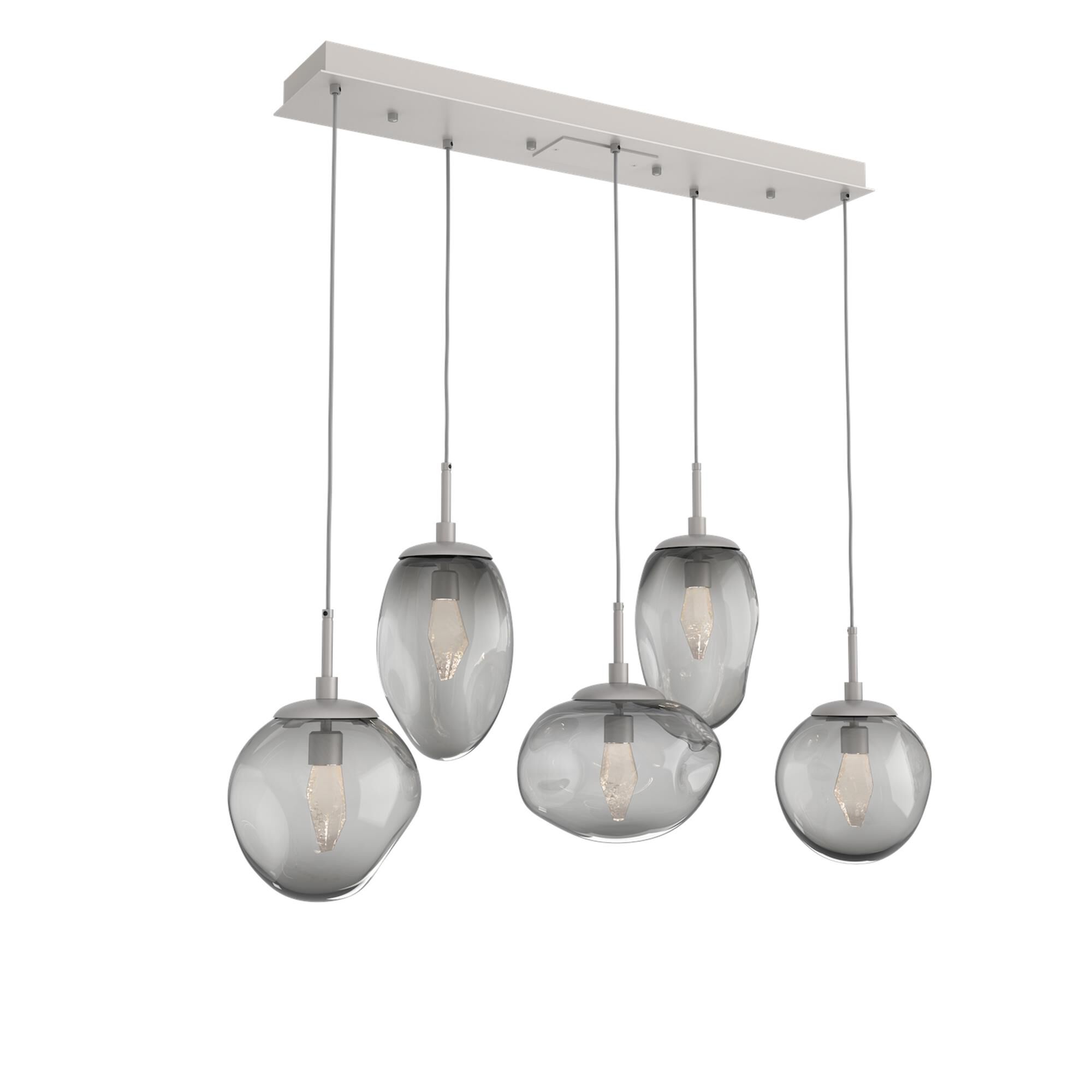 Shown in Metallic Beige Silver finish and Geo Inner Smoke Outer glass