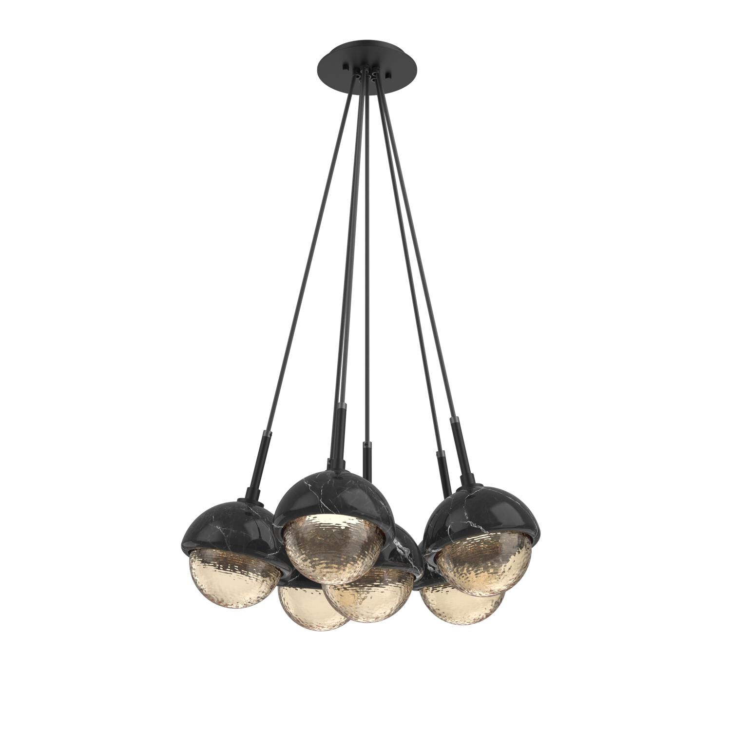 Levi Wilson Cabochon 19 Inch Multi Pendant Light by Hammerton Studio