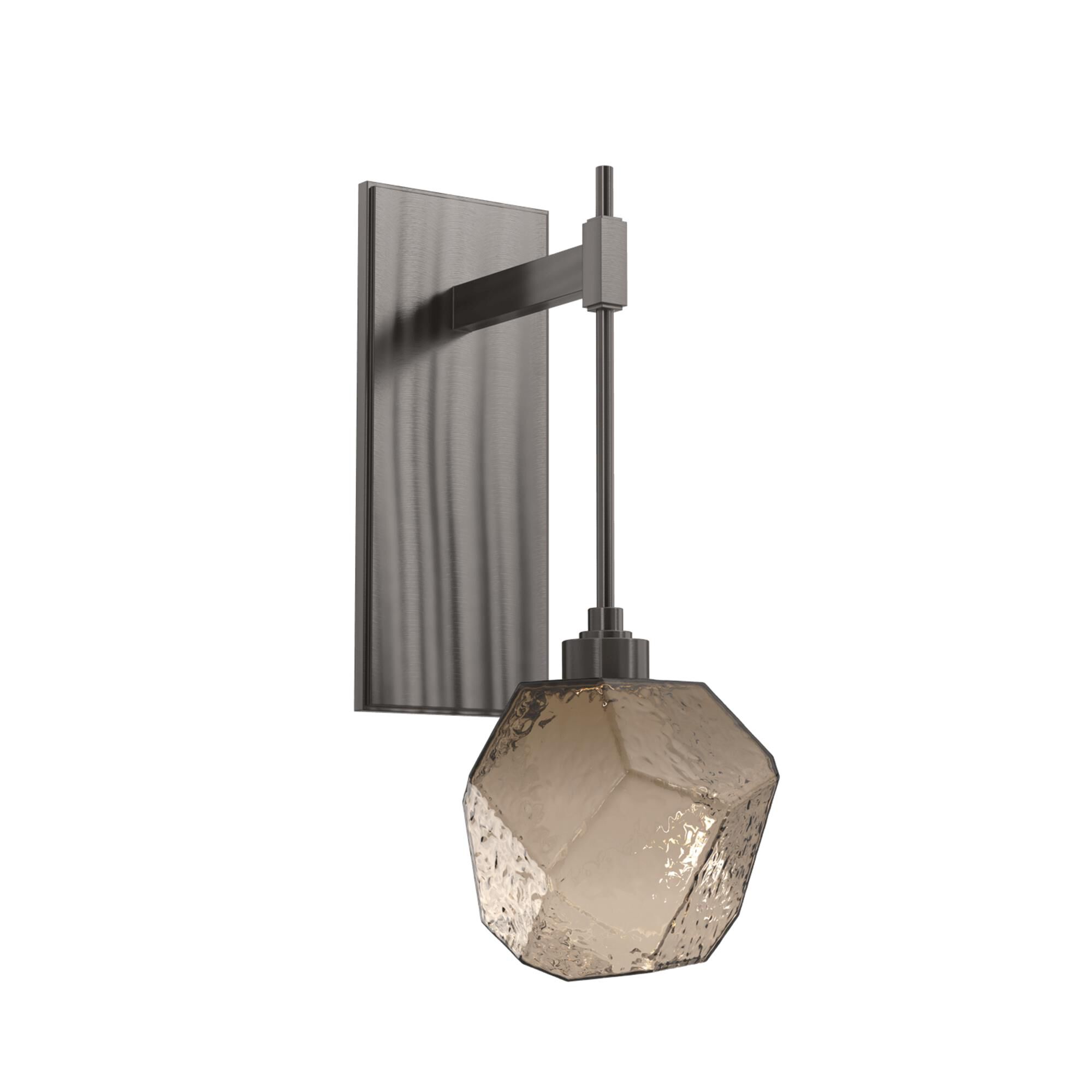 Shown in Graphite finish and Blown Gem Bronze glass