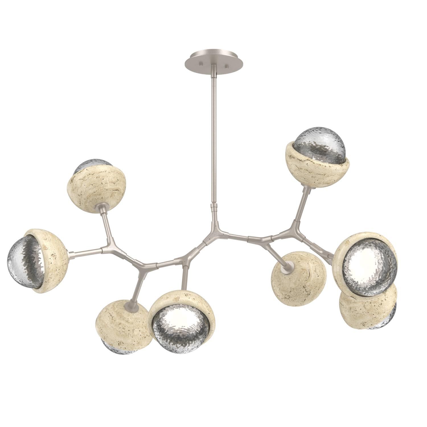 Levi Wilson Cabochon 38 Inch Linear Suspension Light by Hammerton Studio