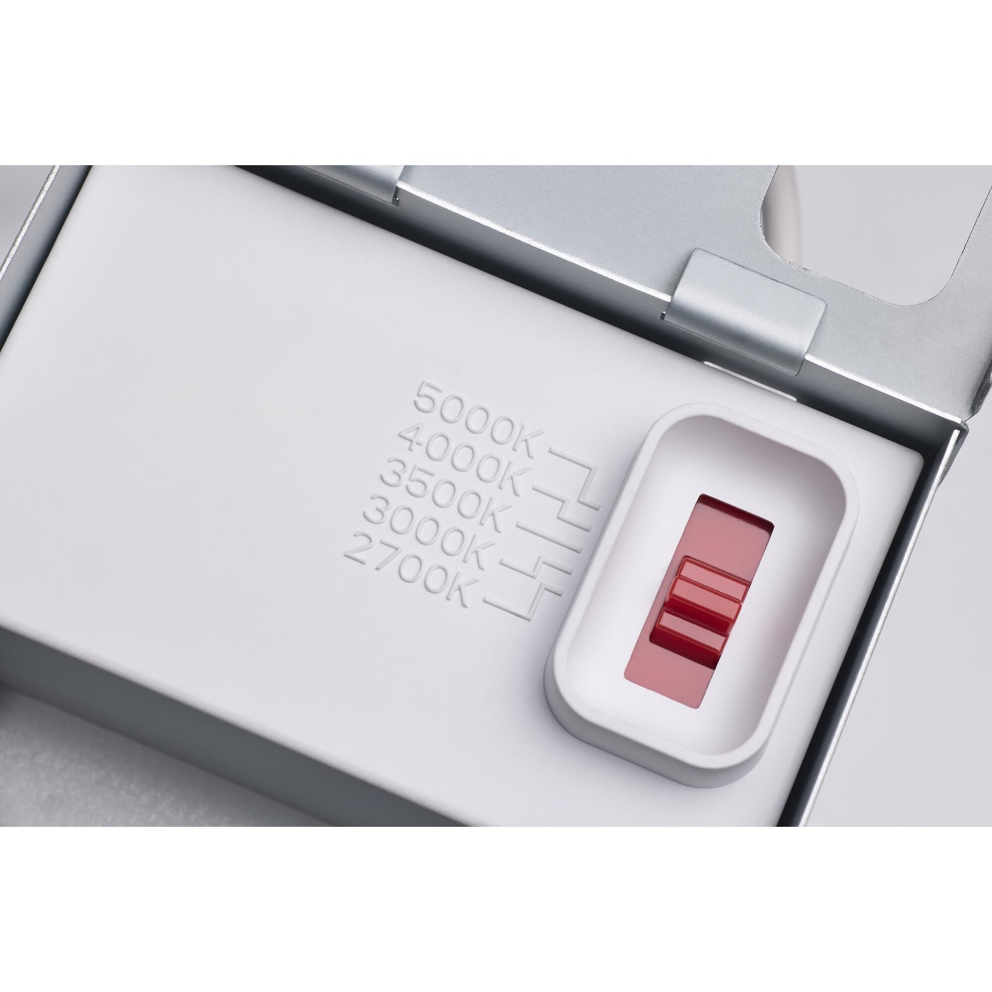 Shown in White and Red finish