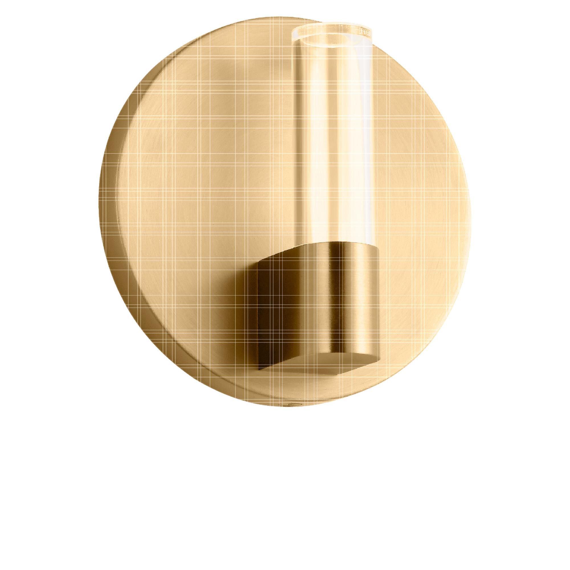 Shown in Burnished Brass finish and Clear Polycarbonate Lens shade