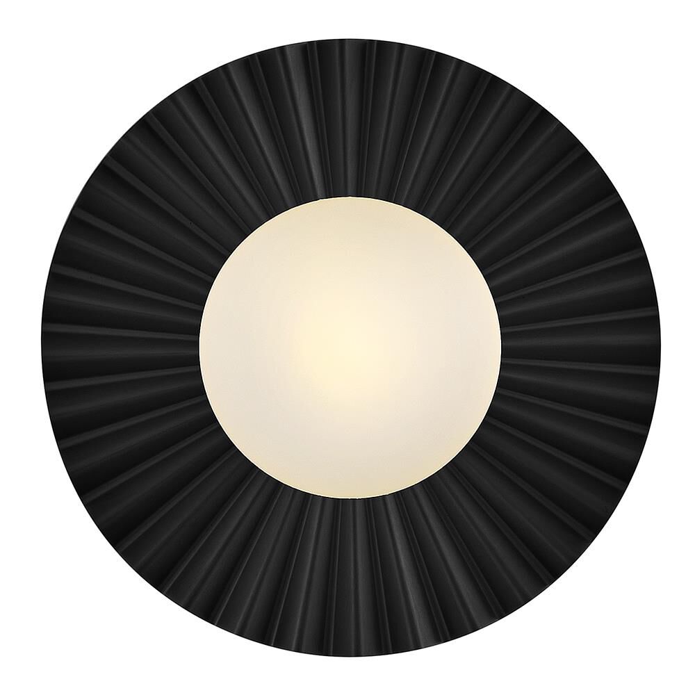 Shown in Black finish and Etched Opal glass