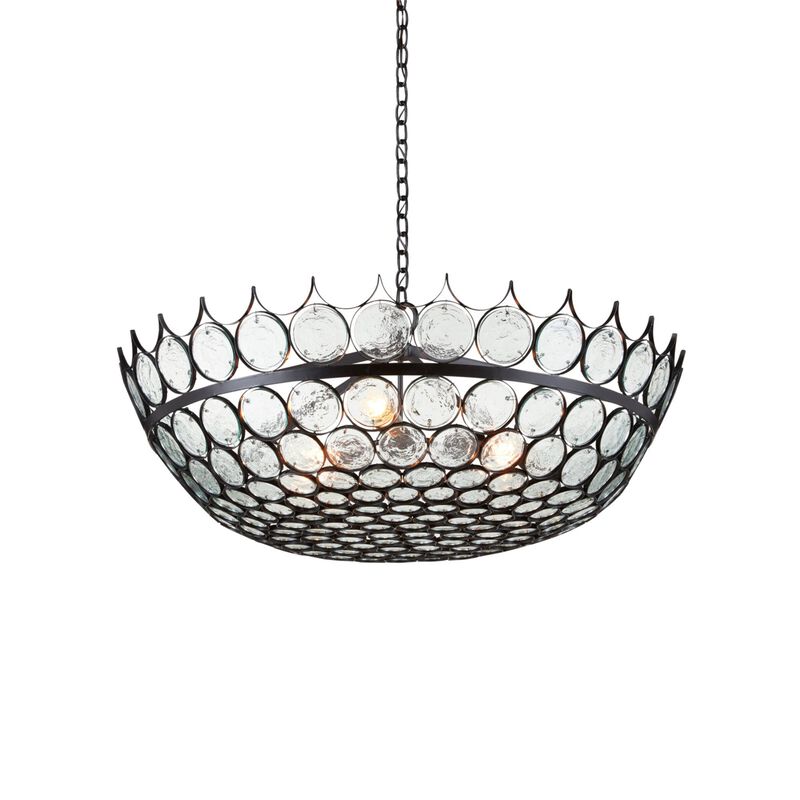 Bunny Williams Augustus 38 Inch 3 Light Chandelier by Currey and Company