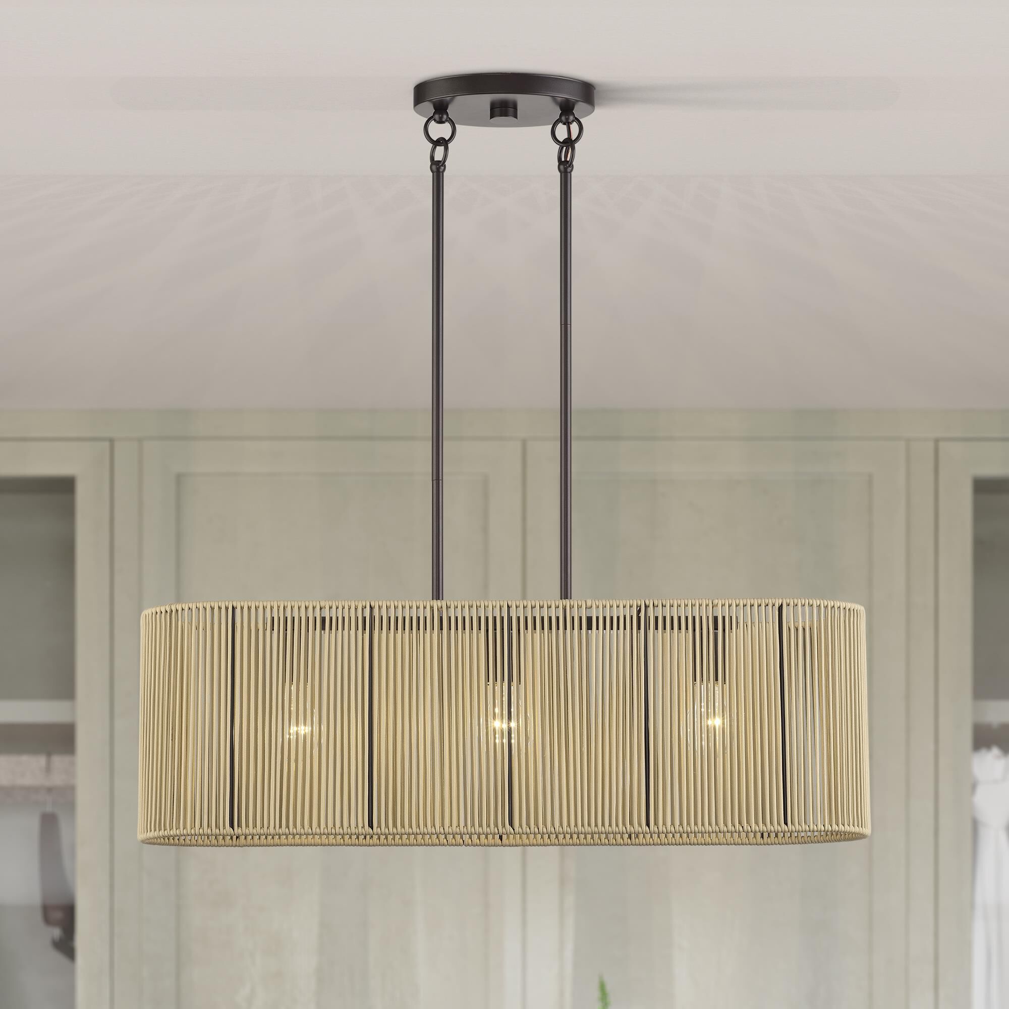 Goldiemesh 30 Inch Linear Suspension Light by Livex Lighting