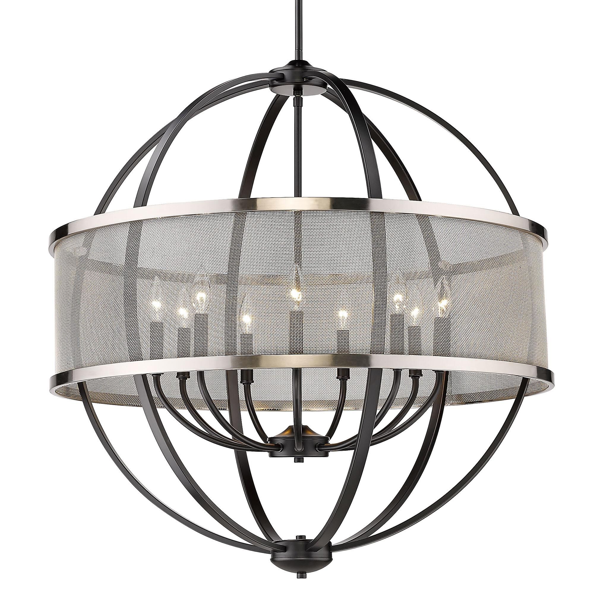 Shown in Matte Black finish and Pewter shade