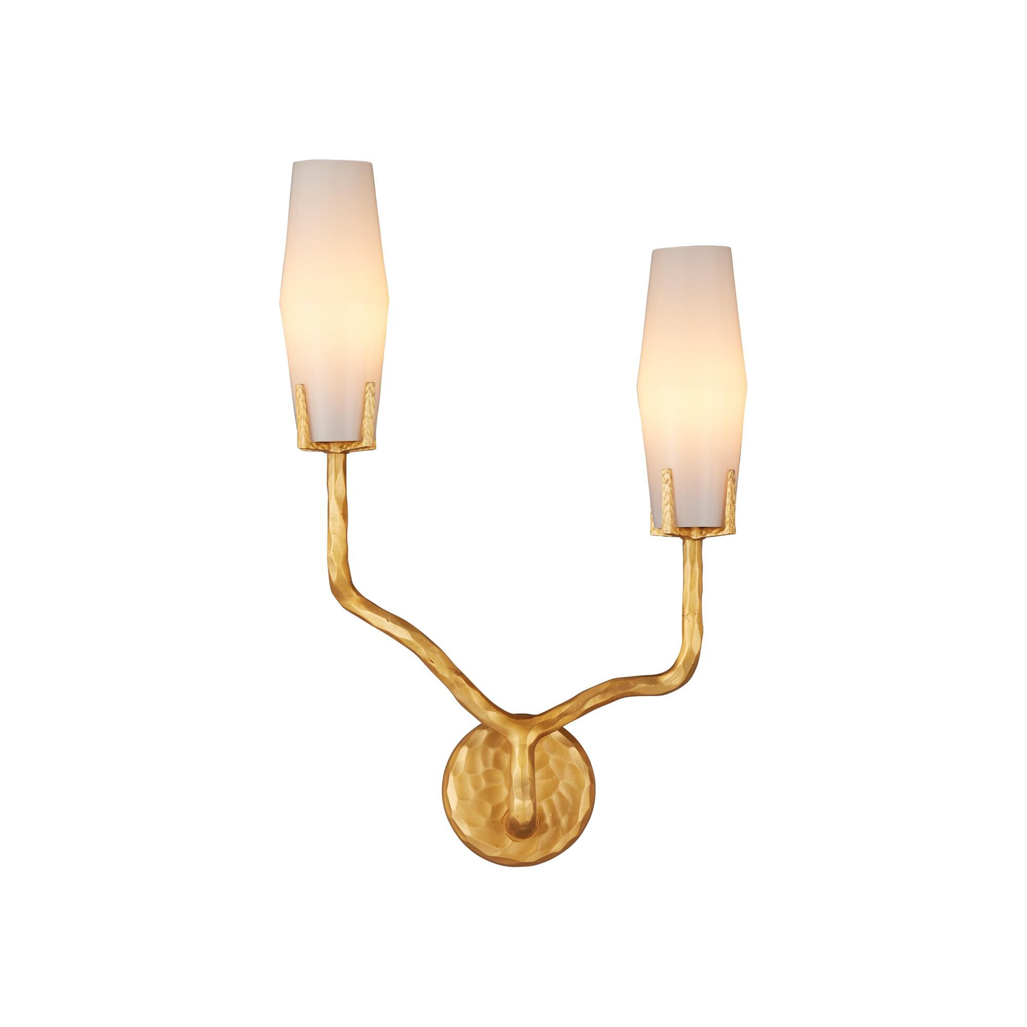 Shown in White and Matte Gold finish