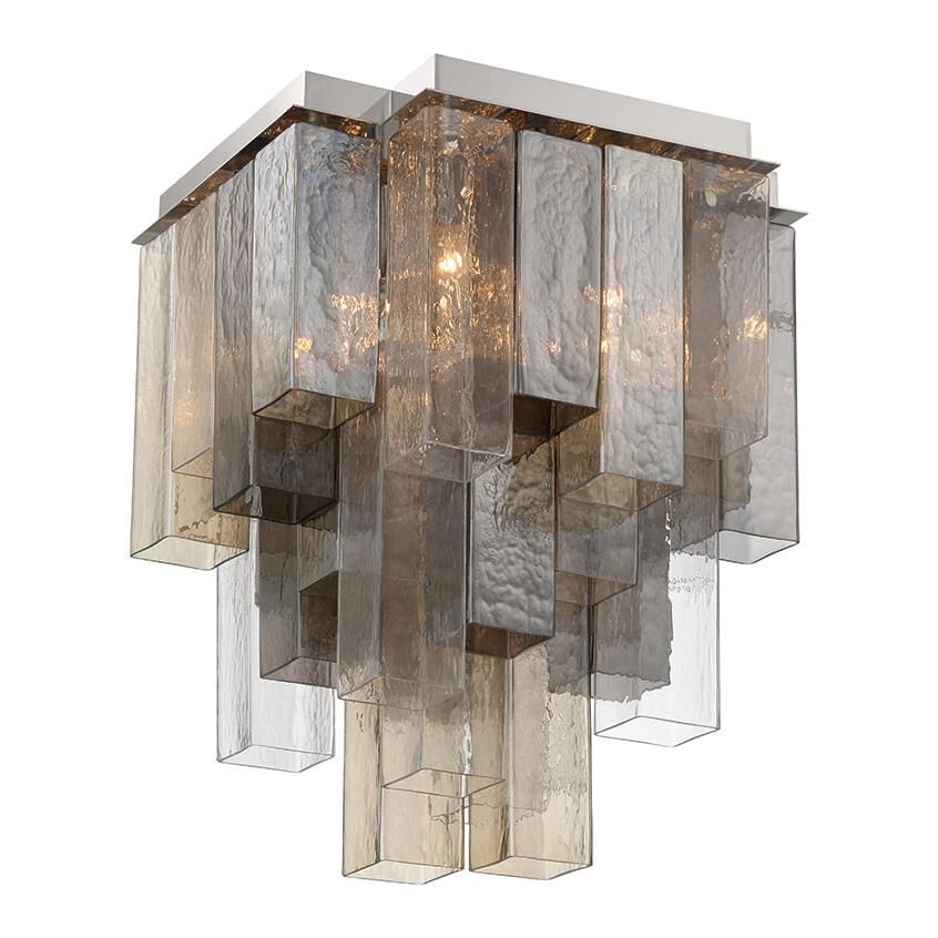 Shown in Chrome finish and Mixed glass