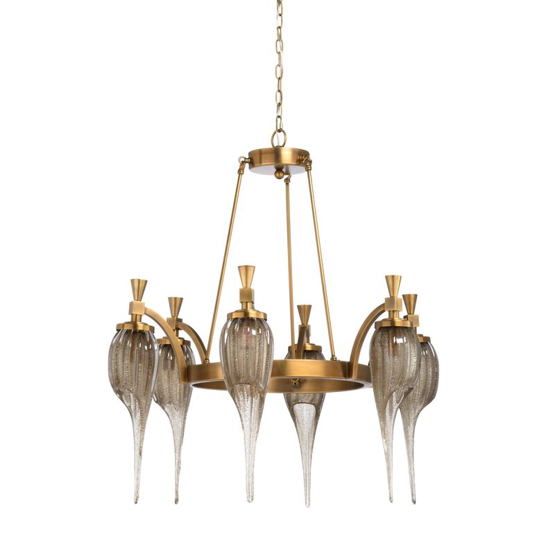 Aiden 33 Inch 6 Light Chandelier by Wildwood