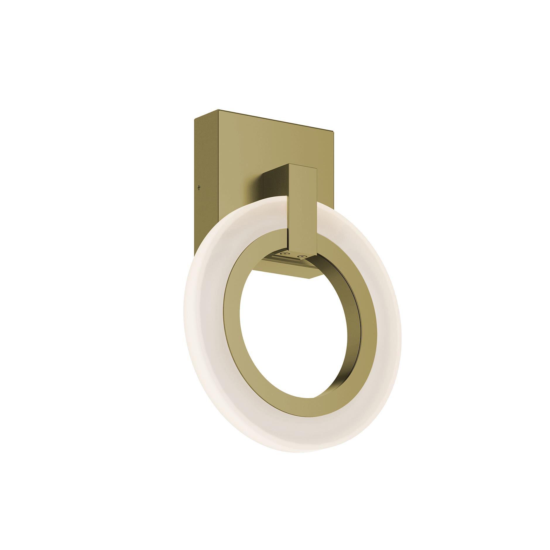 Shown in Light Antique Brass finish and White Frosted Acrylic Diffuser glass