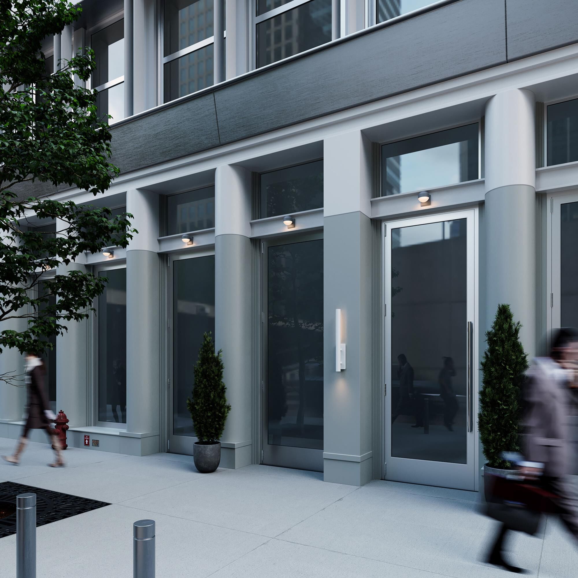 Shown in Textured White finish