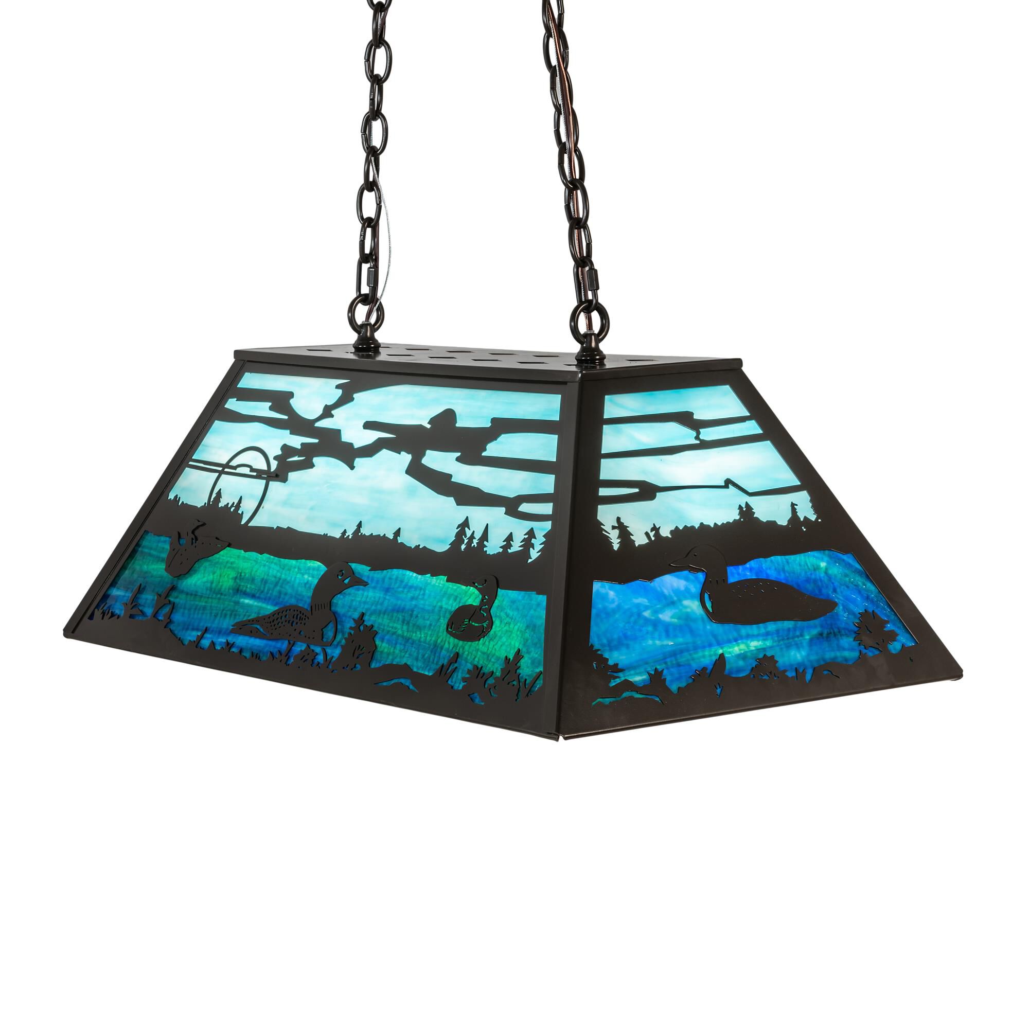 Loon 33 Inch 6 Light Linear Suspension Light by Meyda Lighting