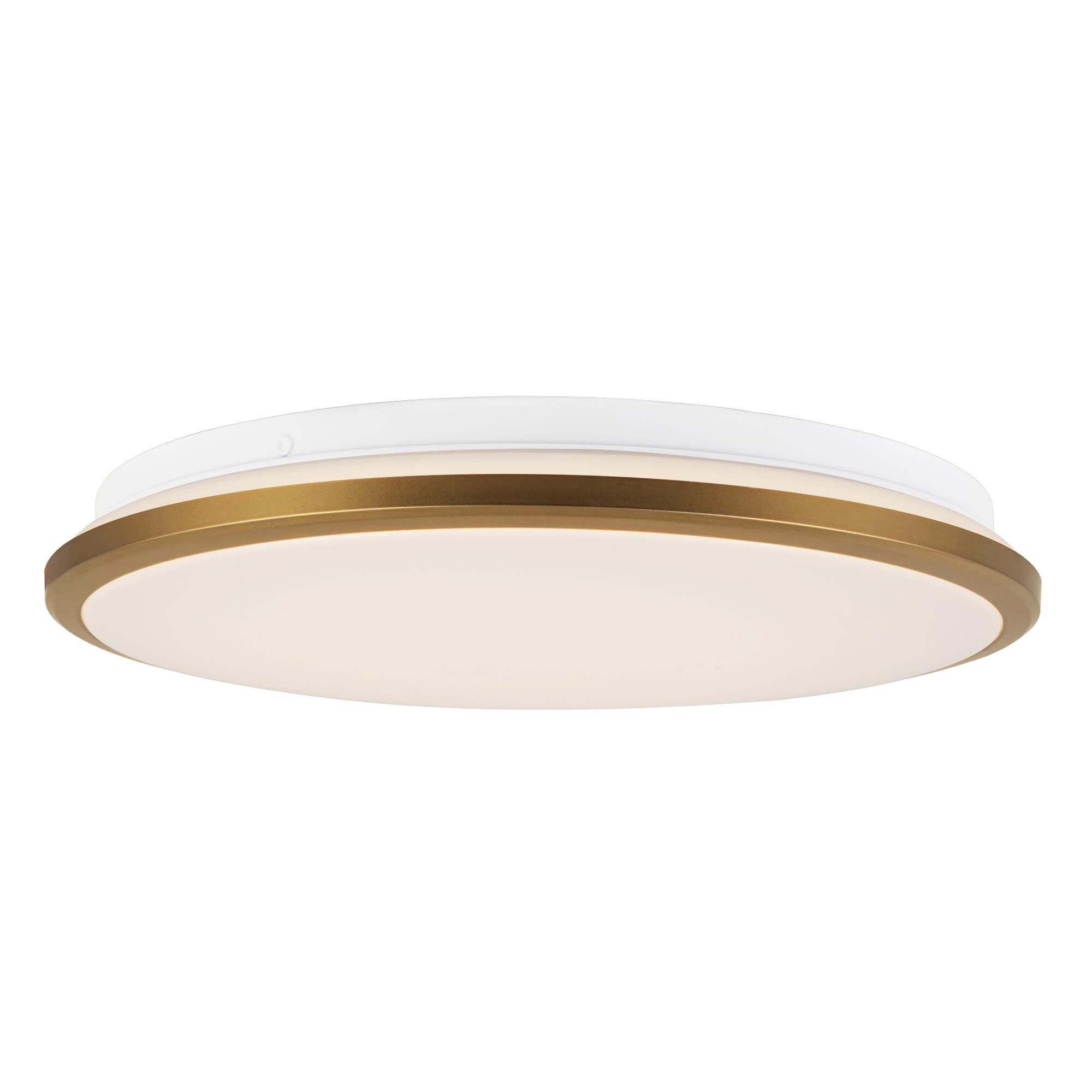 Shown in Brushed Gold finish and Frosted Acrylic Diffuser glass