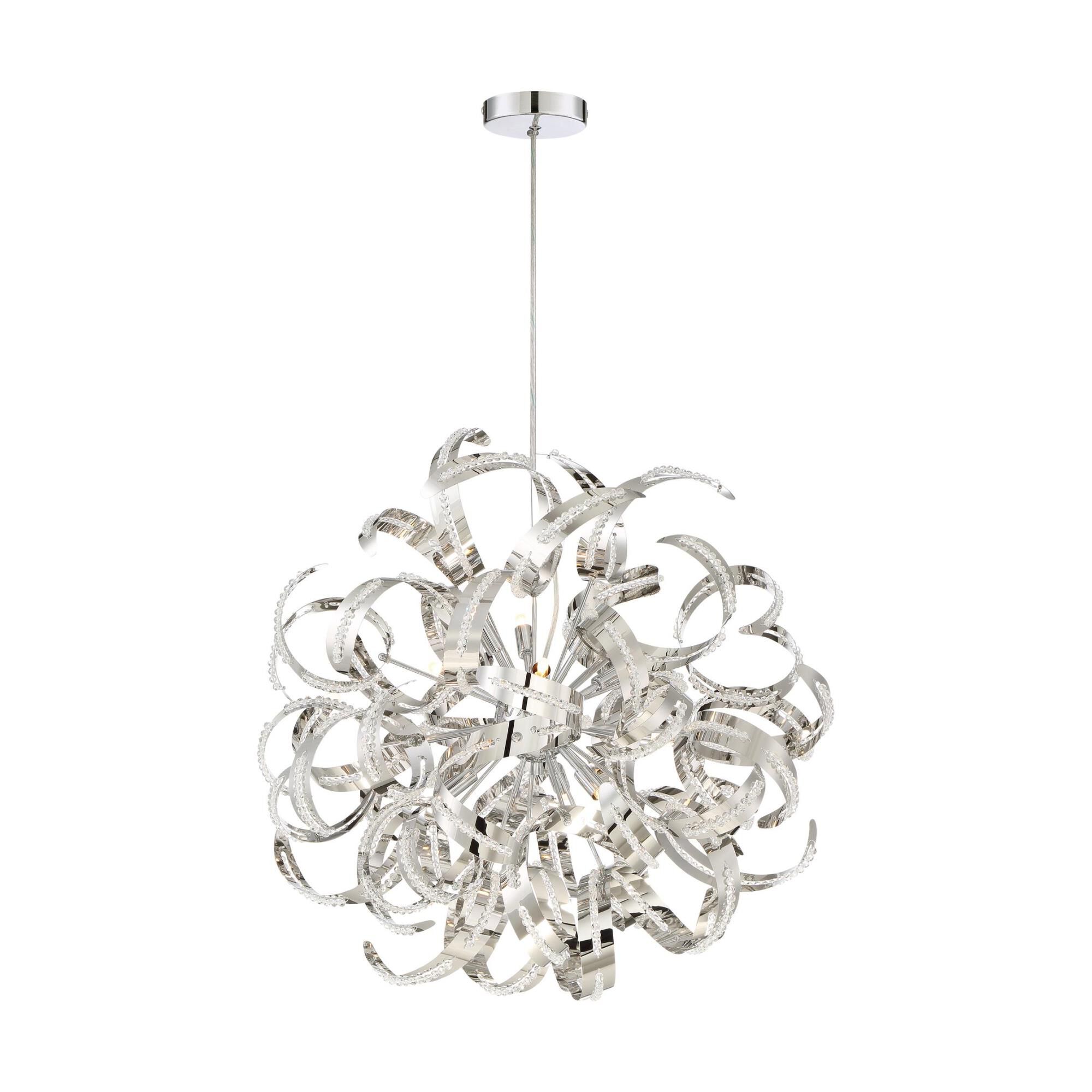 Platinum Collection Ribbons 23 Inch Large Pendant by Quoizel